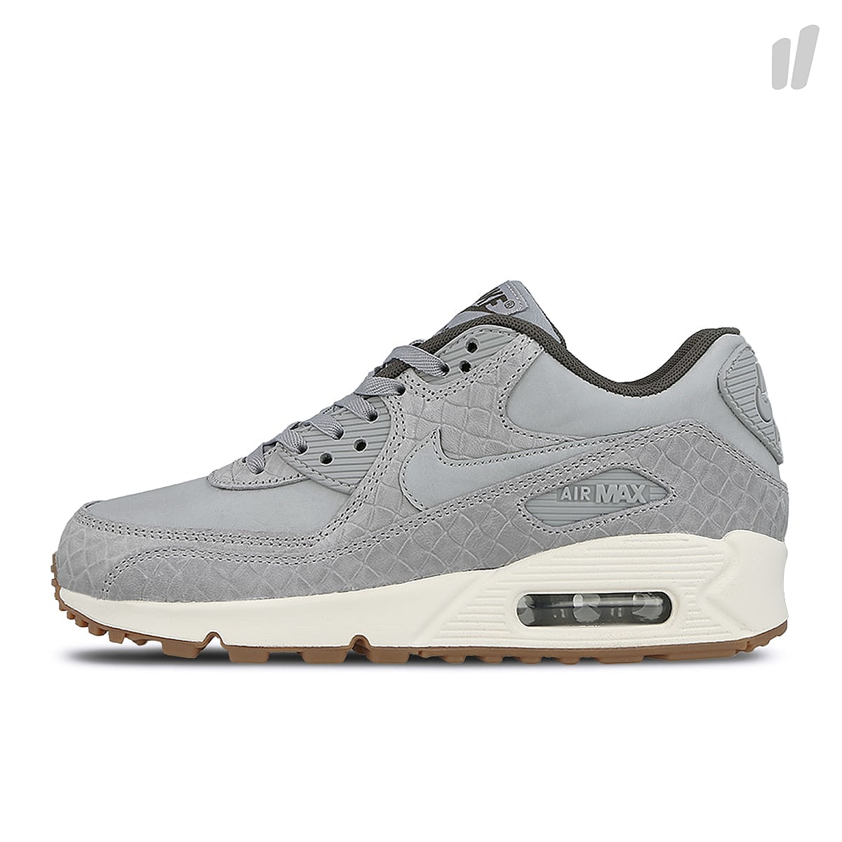 Nike wmns air max 90 premium Wolf Grey / Wolf Grey Sneakers 443817 011 | Overkill