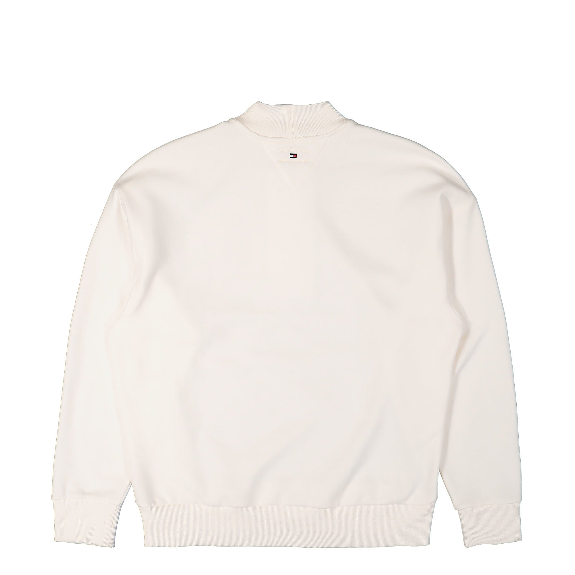 Tommy Jeans TJCU Mock Neck Sweatshirt Ancient White Sweatshirts Material | Overkill