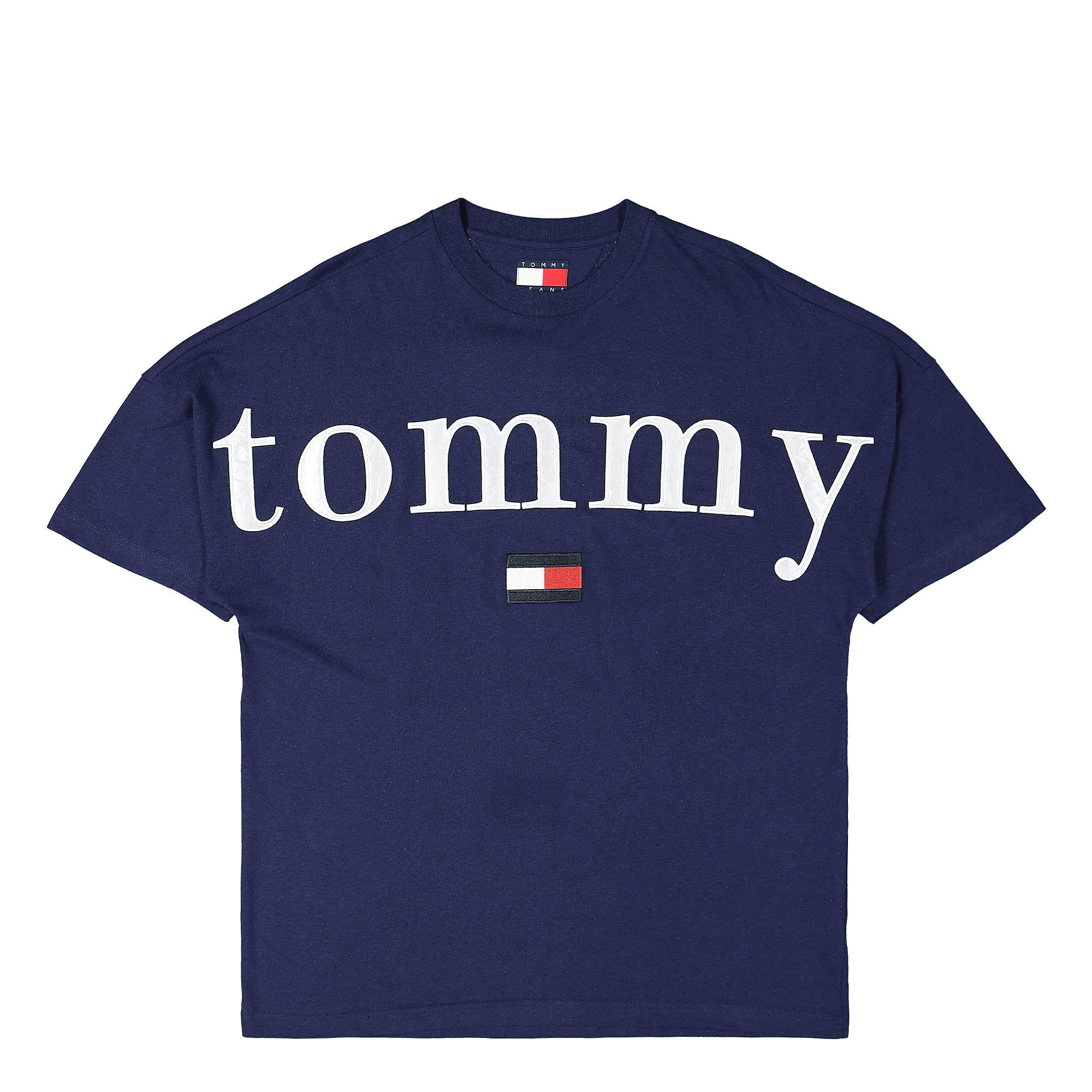 Tommy Jeans TJCU Split HEM Tommy Tee Yale Navy T-Shirts DM0DM15167DY4 | Overkill