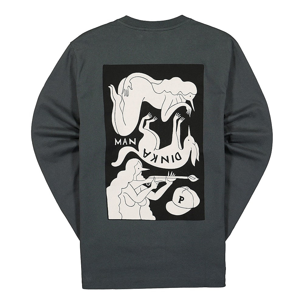 Parra Mandinka Longsleeve T-Shirt Black Longsleeves Material | Overkill