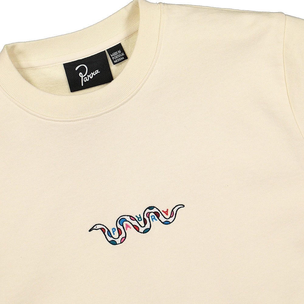 Parra Eves Garden Crewneck Sweatshirt Off White Sweatshirts Close-up | Overkill