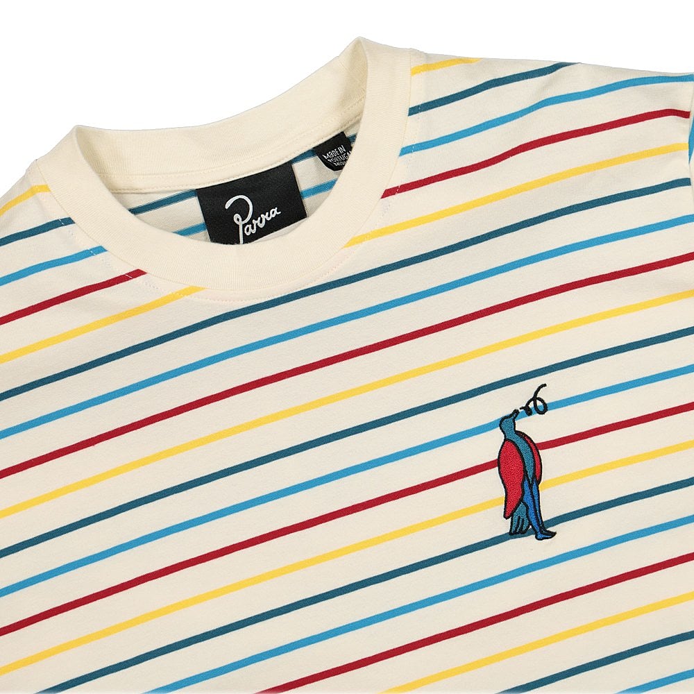 Parra Staring Striped T-Shirt Multi T-Shirts Close-up | Overkill