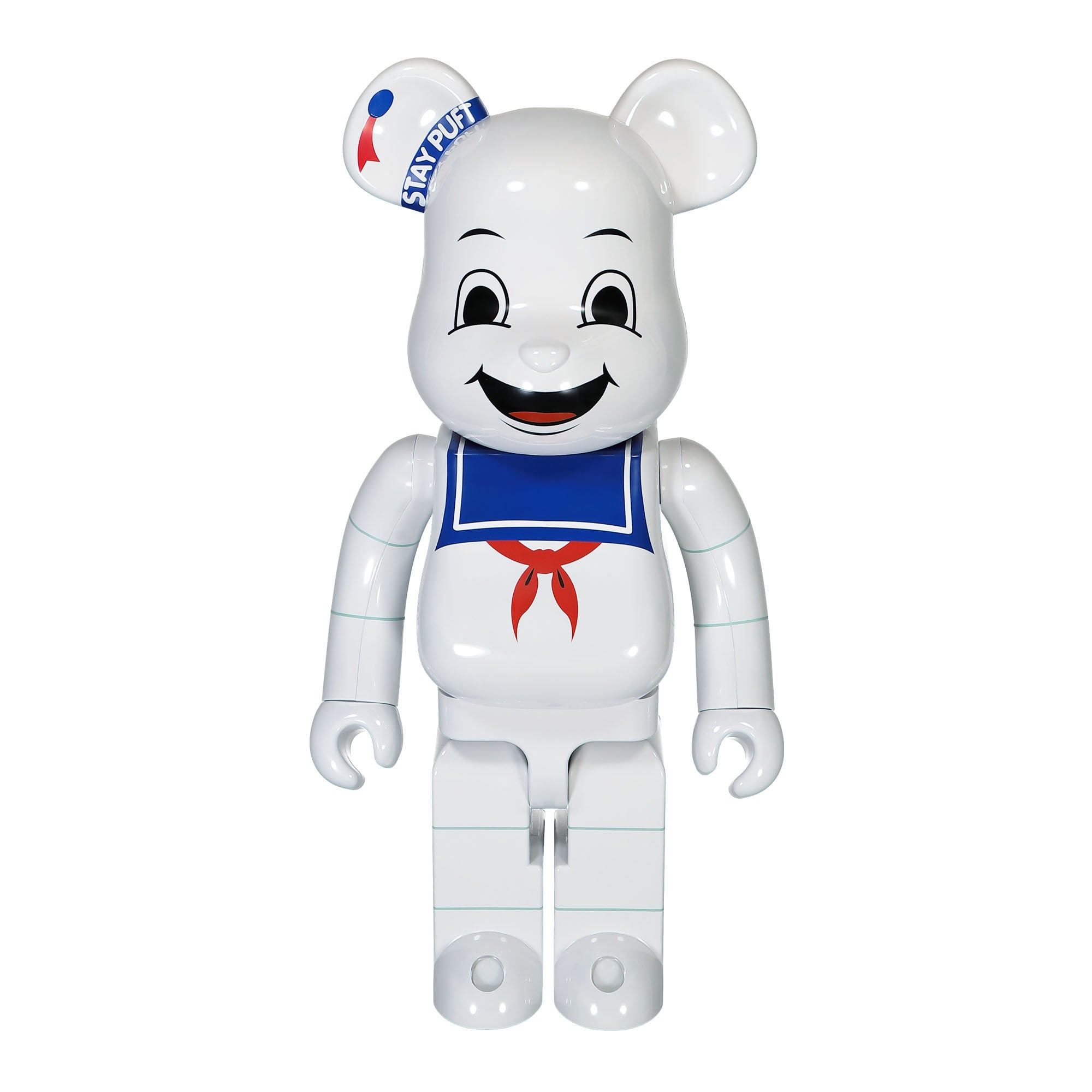 Medicom Be@rbrick Stay Puft Marshmallow Man White Chrome Version 1000% Multicolor Collectibles & Toys GXMBSPMMWCV1000 | Overkill