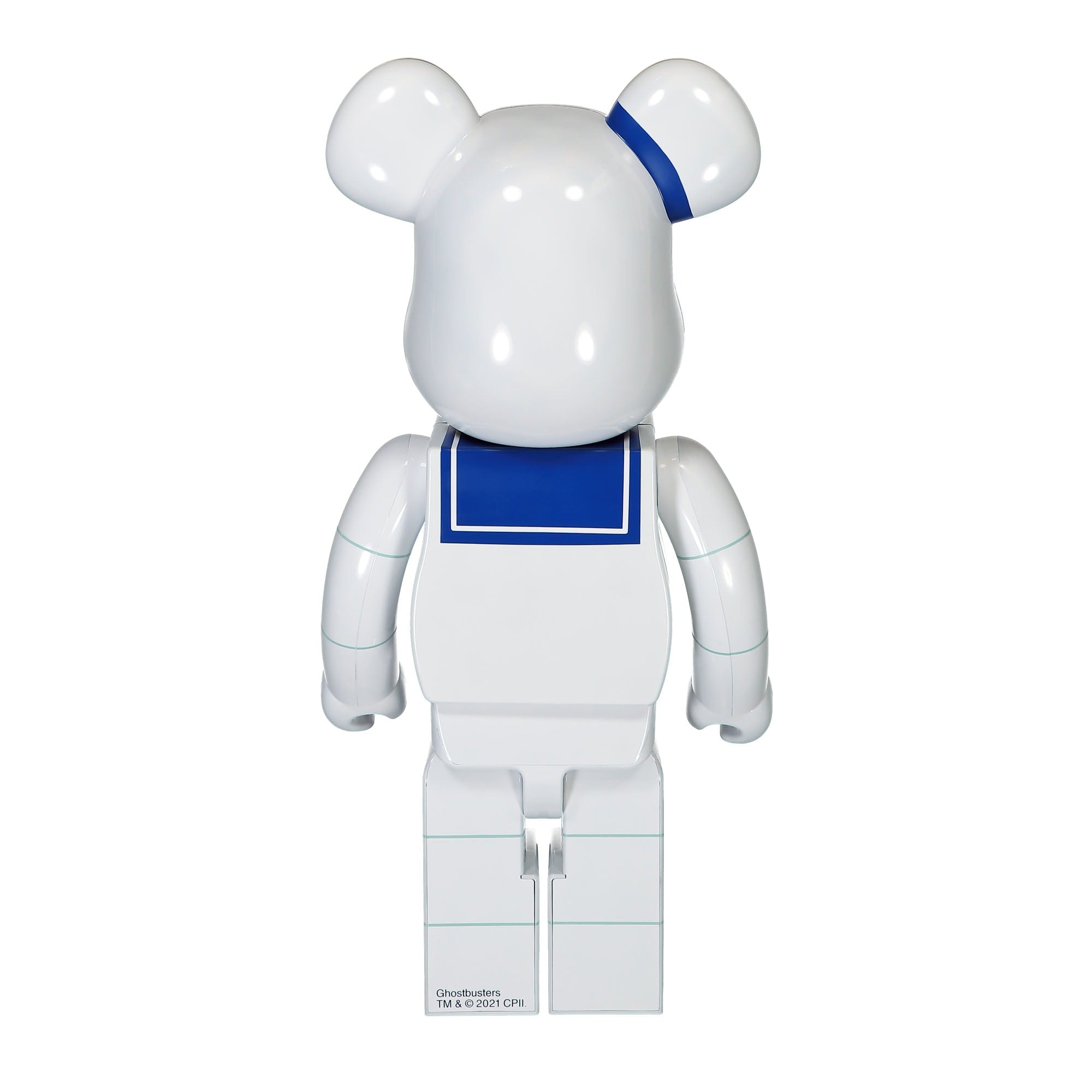Medicom Be@rbrick Stay Puft Marshmallow Man White Chrome Version 1000% Multicolor Collectibles & Toys Material | Overkill
