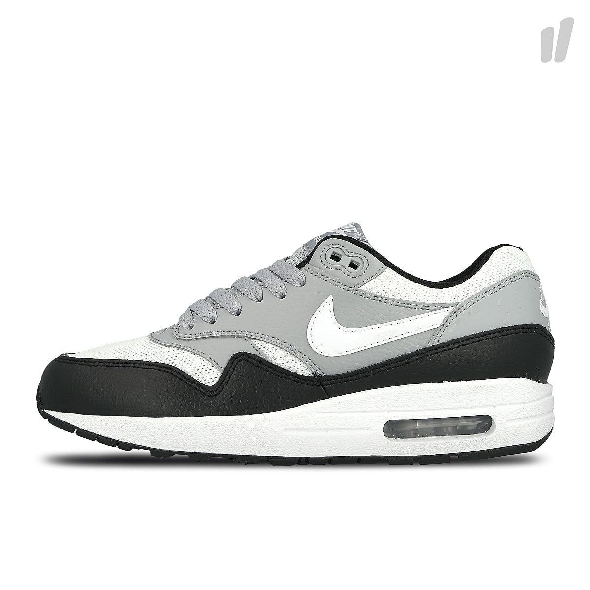 Nike wmns air max 1 premium Black-White - Wolf Grey Low Top Sneakers 454746 011 | Overkill