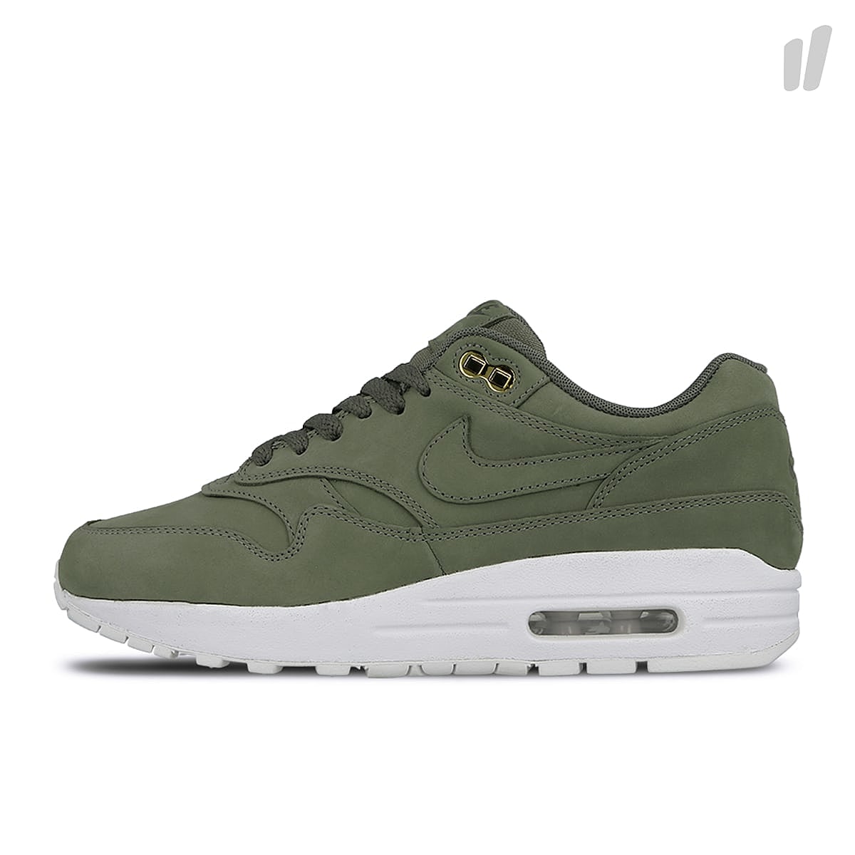 Nike wmns air max 1 premium River Rock-River Rock - White Low Top Sneakers 454746 018 | Overkill