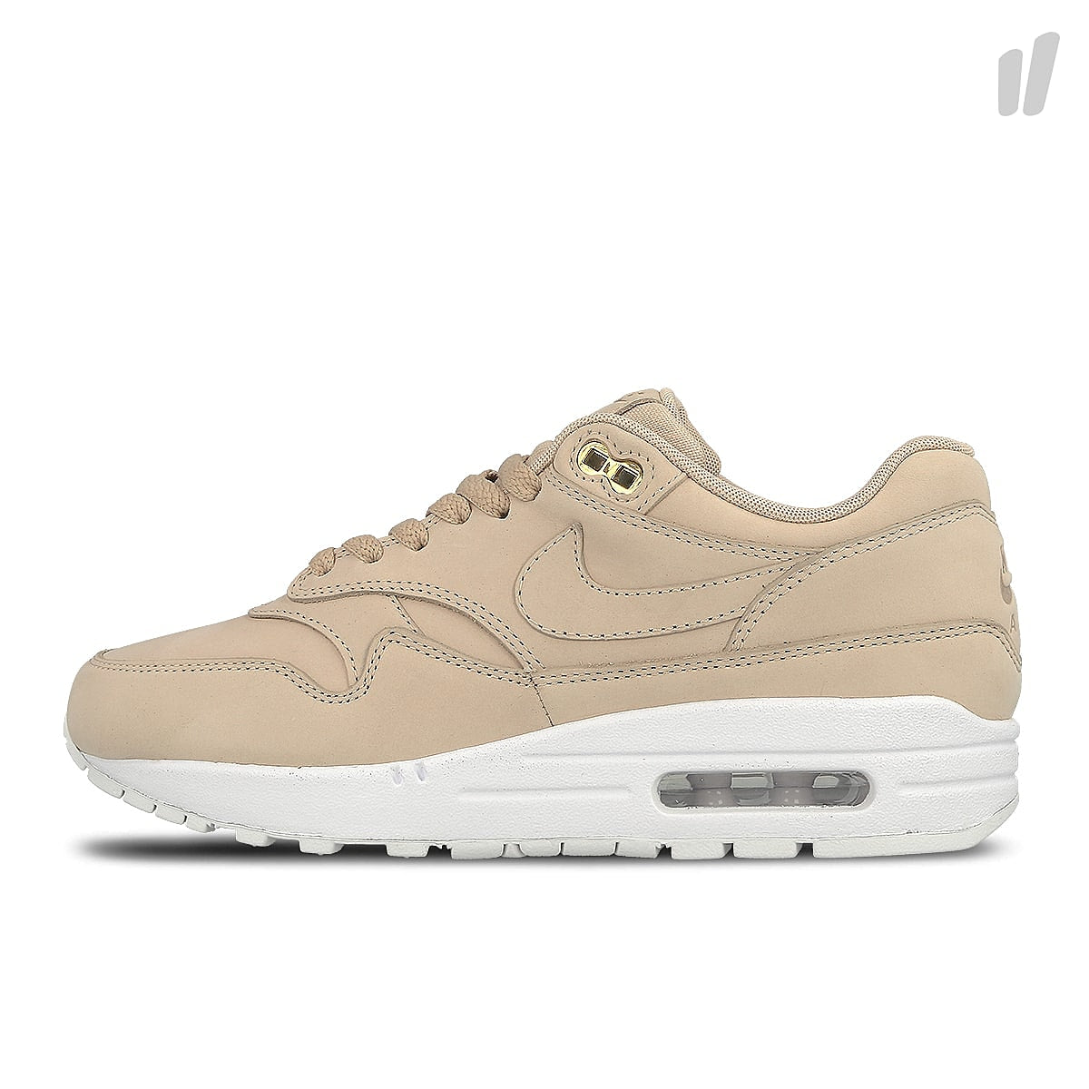 Nike wmns air max 1 premium Bio Beige-Bio Beige - White Low Top Sneakers 454746 207 | Overkill