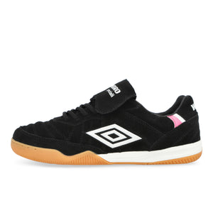 Woei x Umbro Speciali TR Suede Black / White / Pink Low Top Sneakers 45574U-4EK | Overkill