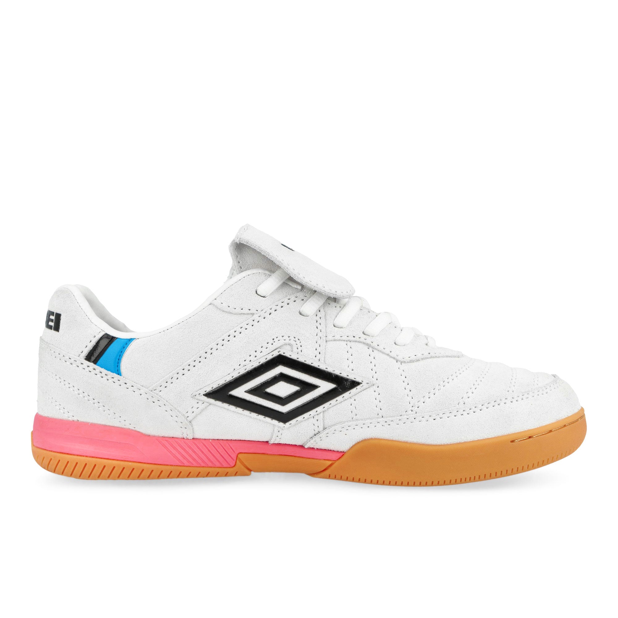 Woei x Umbro Speciali TR Suede White / Black / Light Pink / Light Blue Low Top Sneakers 45574U-NU6 Silhouette | Overkill