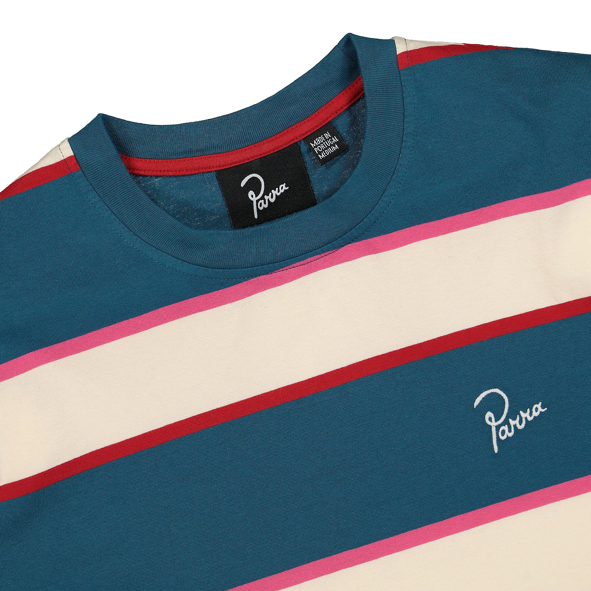 Parra July Striped T-Shirt Multi T-Shirts Close-up | Overkill