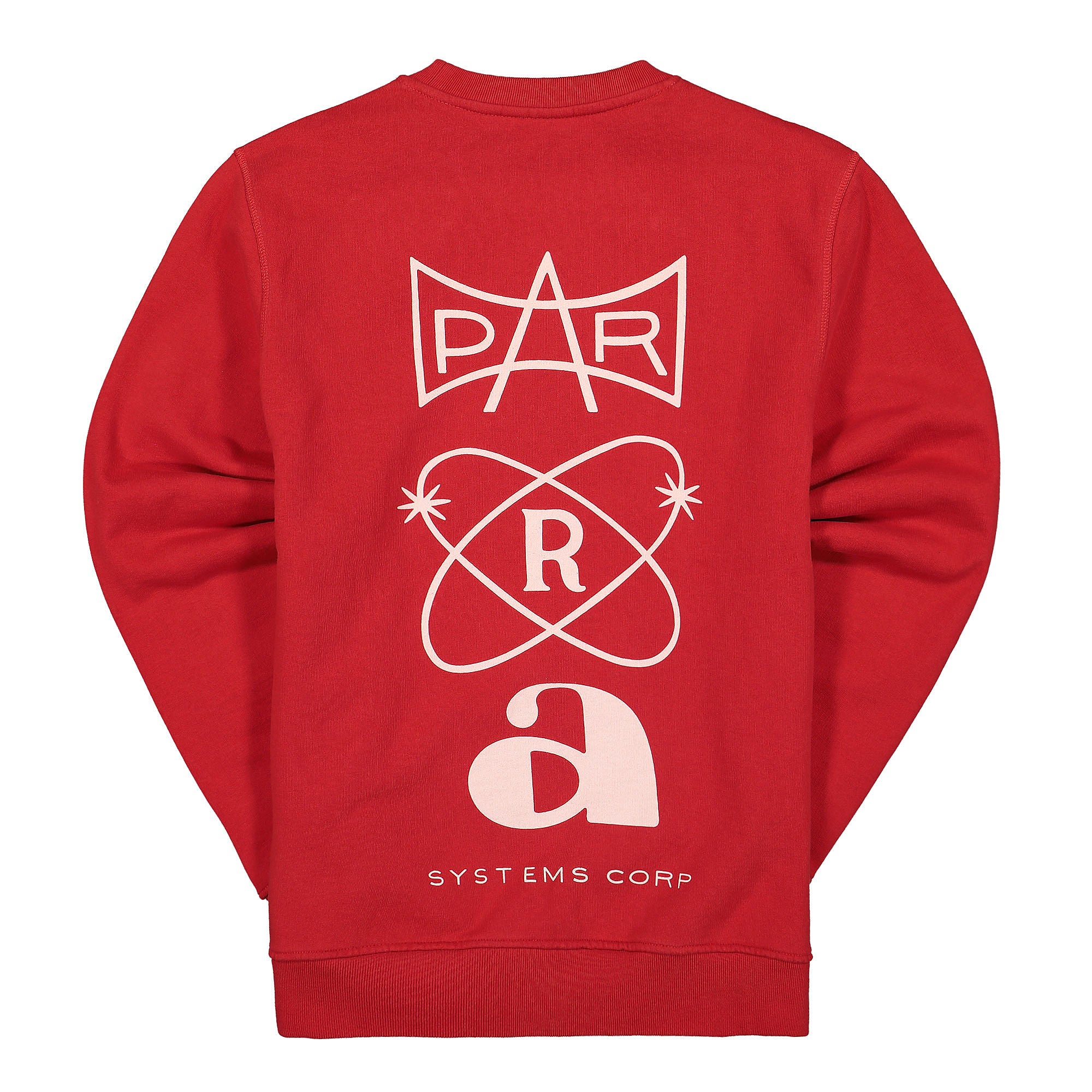 Parra Systems Logo Crew Neck Sweatshirt Red Sweatshirts Close-up | Overkill