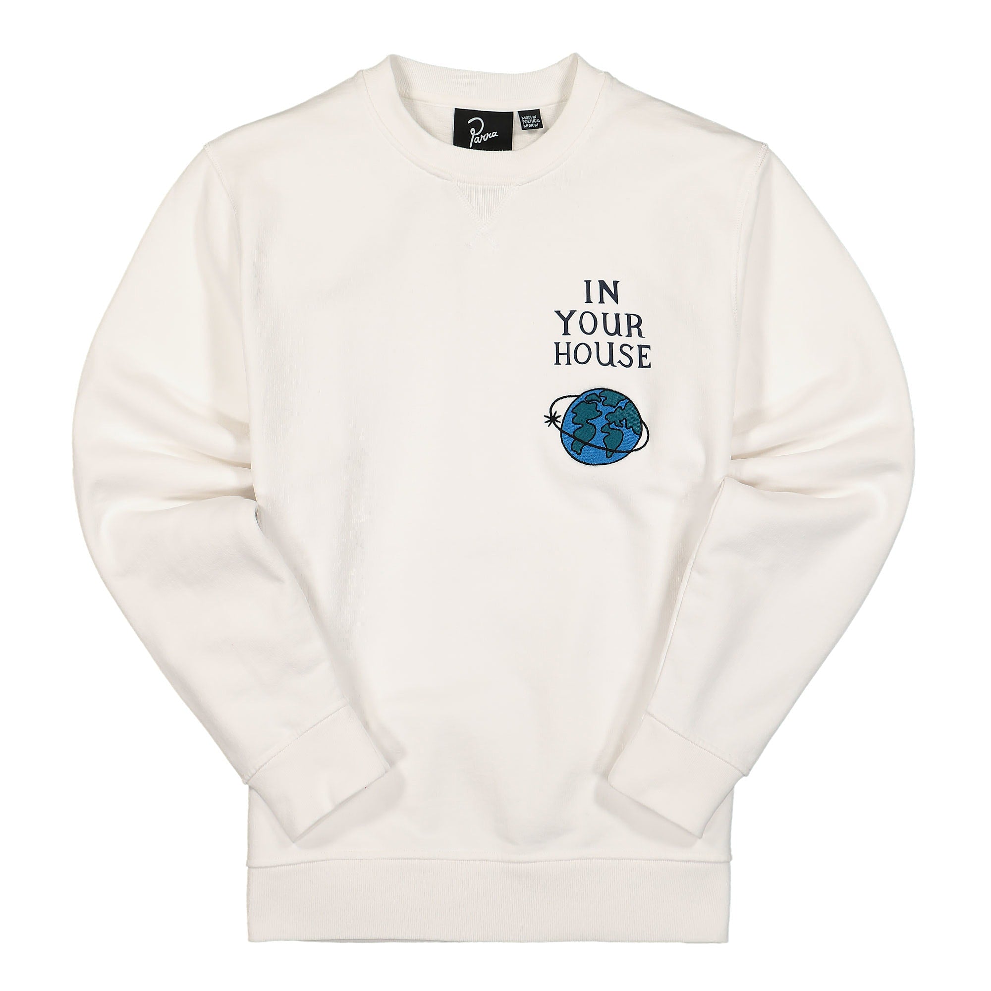 Parra Systems Logo Crew Neck Sweatshirt White Sweatshirts 46225 | Overkill