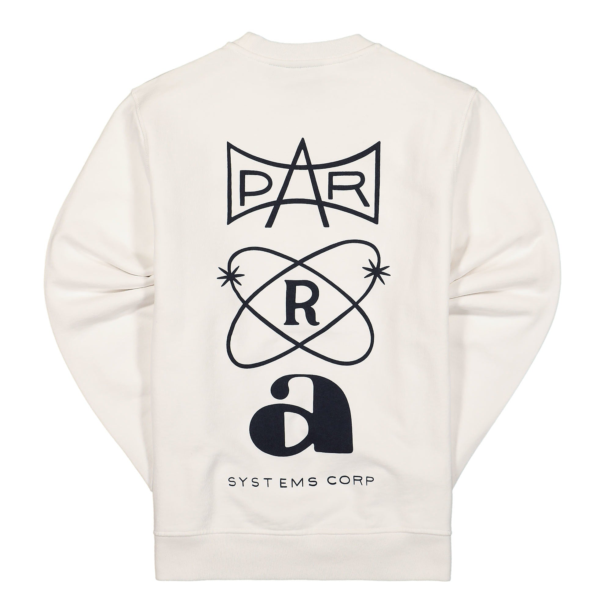 Parra Systems Logo Crew Neck Sweatshirt White Sweatshirts Close-up | Overkill