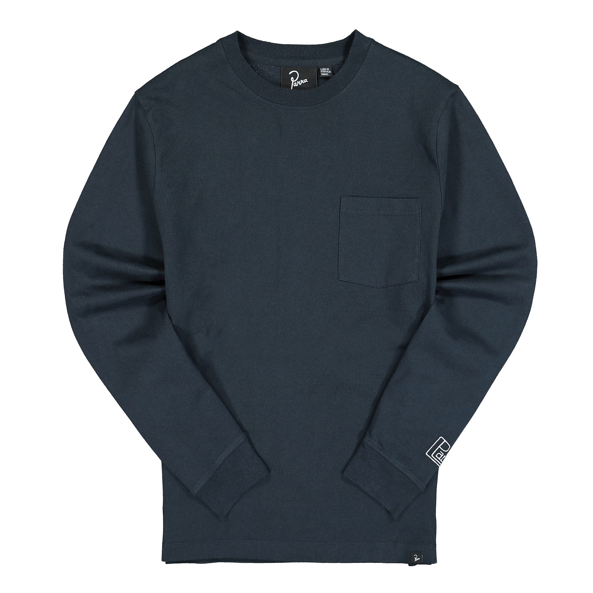 Parra Sad Cat System Bird Long Sleeve T-Shirt Navy Blue T-Shirts 46305 | Overkill