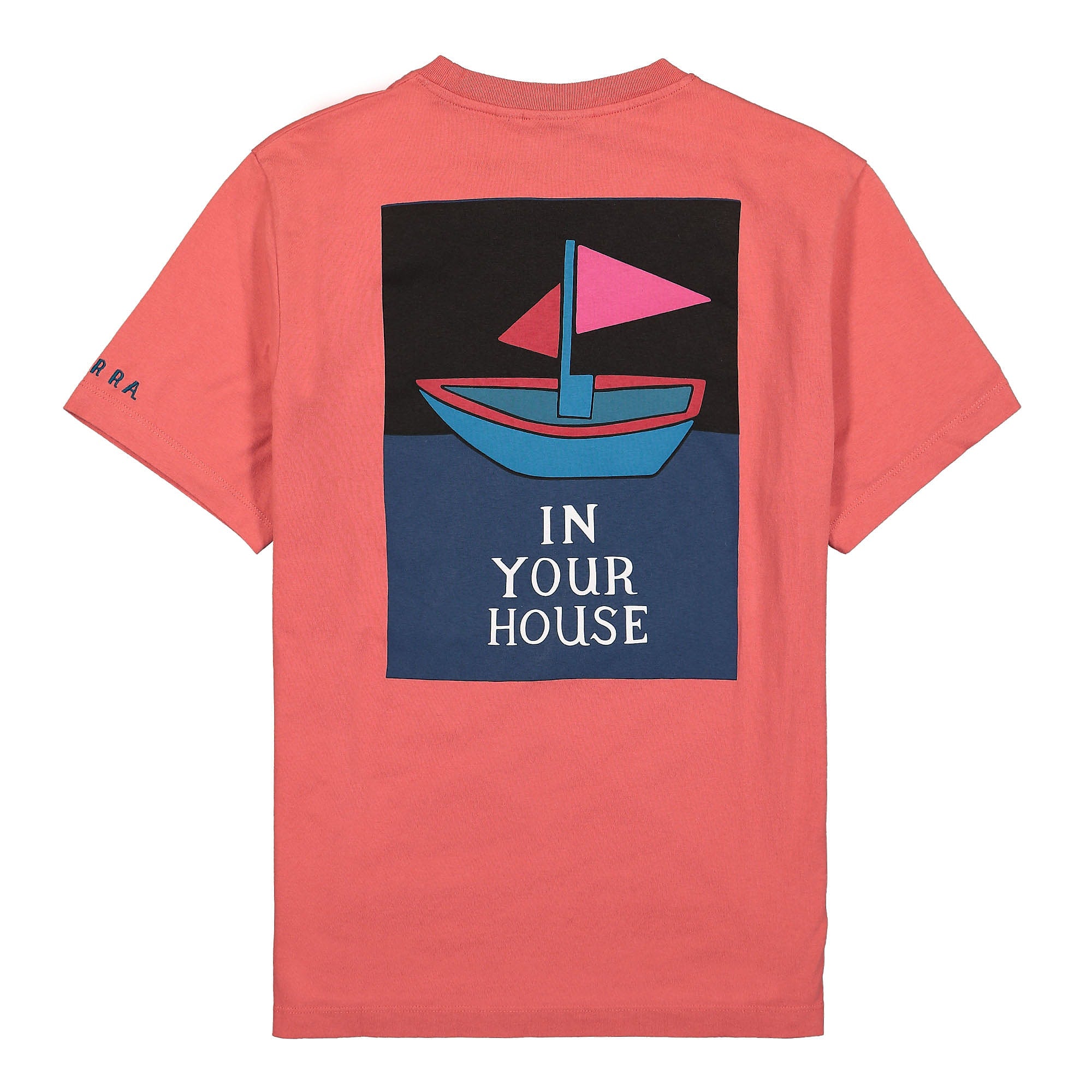 Parra Paper Boat House T-Shirt Mineral Red T-Shirts Material | Overkill