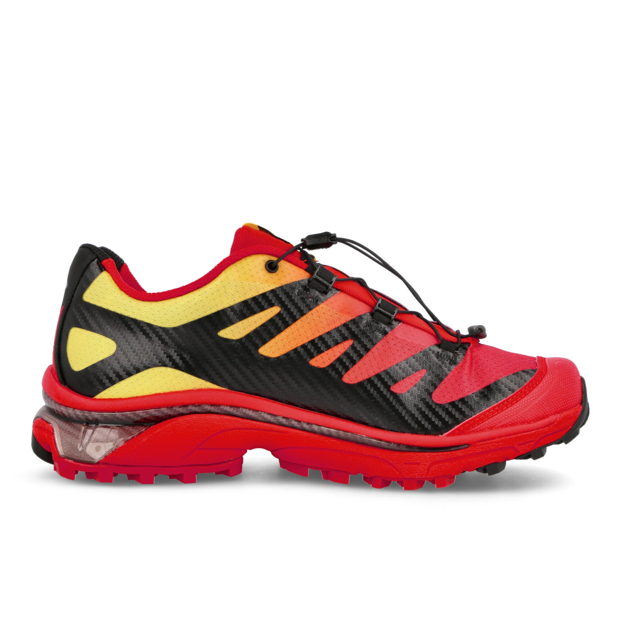 Salomon XT-4 OG Fiery Red-Black-Empire Yellow Sneakers Silhouette | Overkill