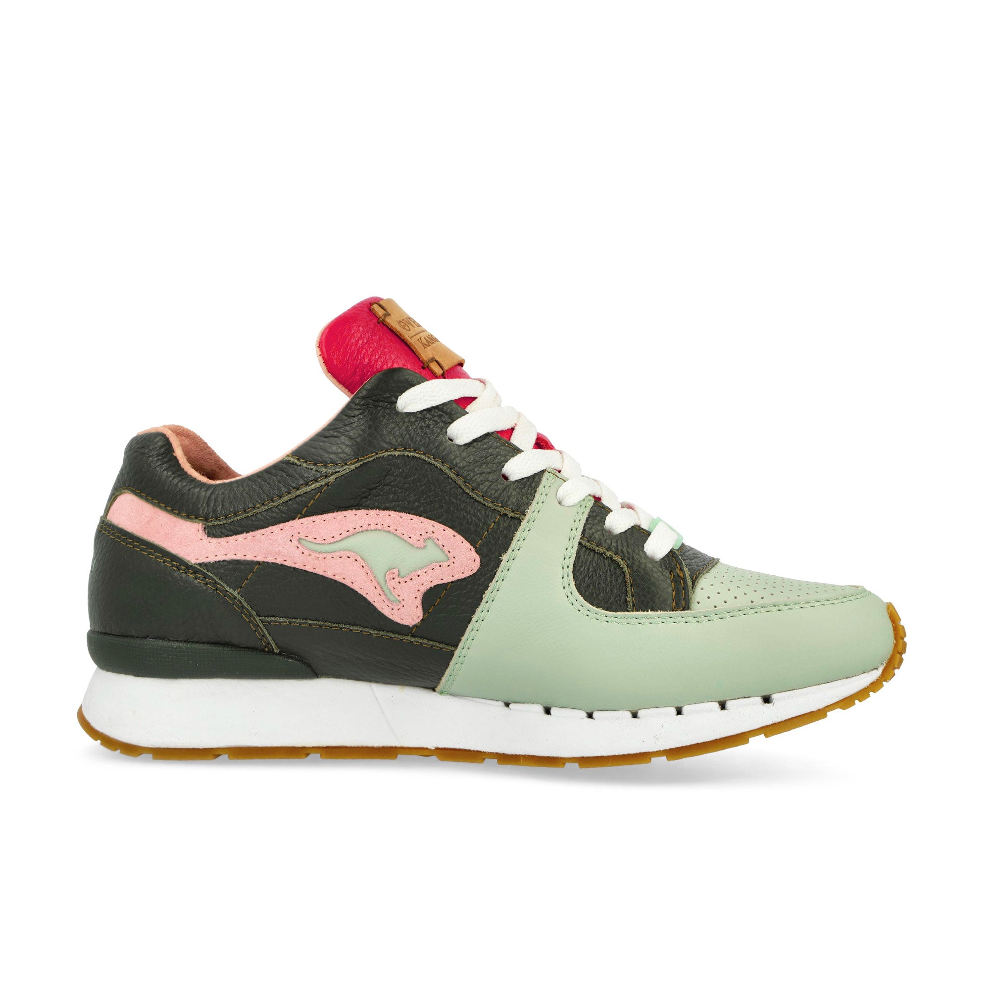 KangaROOS Coil-R1 Adam Green-Red Low Top Sneakers Silhouette | Overkill