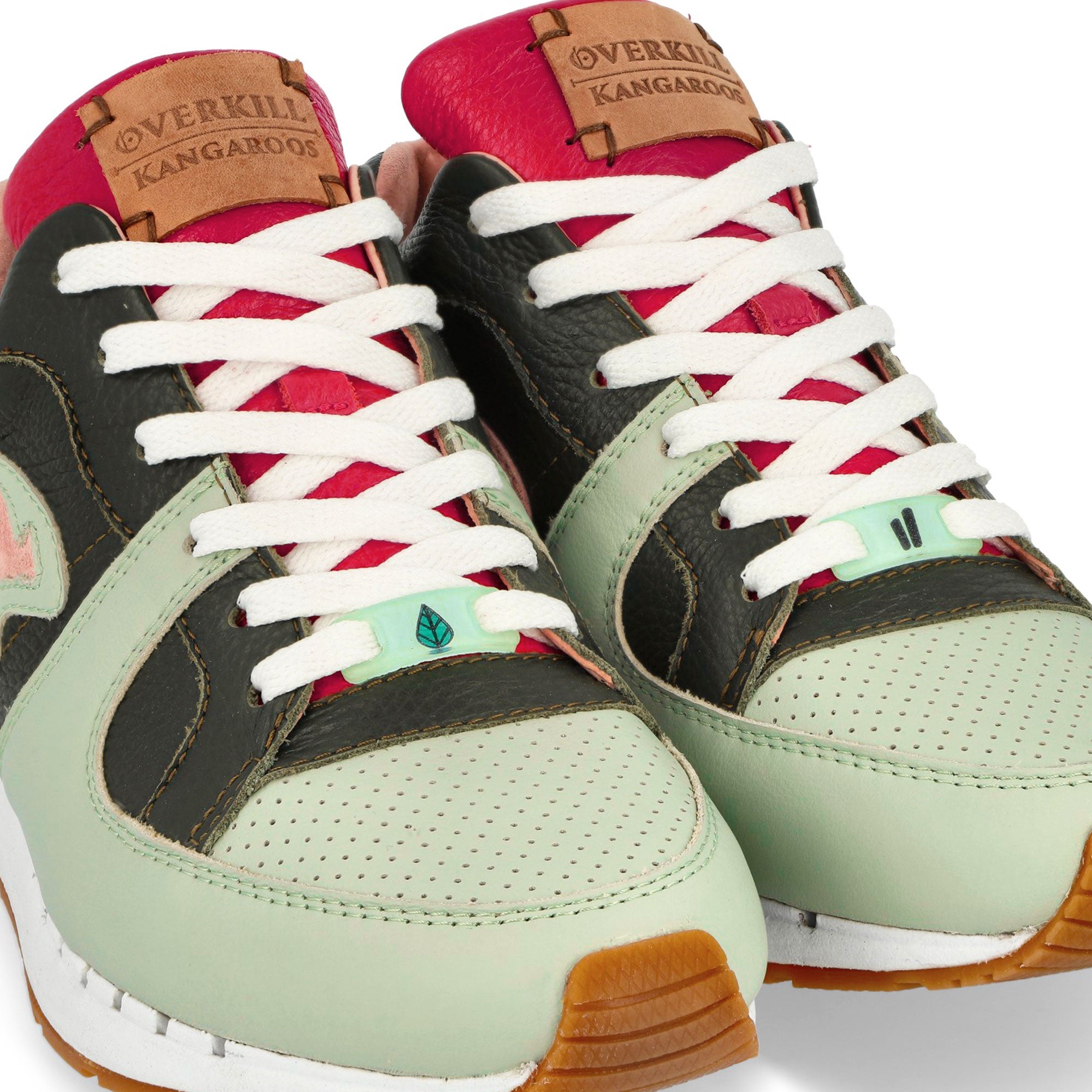 KangaROOS Coil-R1 Adam Green-Red Low Top Sneakers Detail View 1 | Overkill