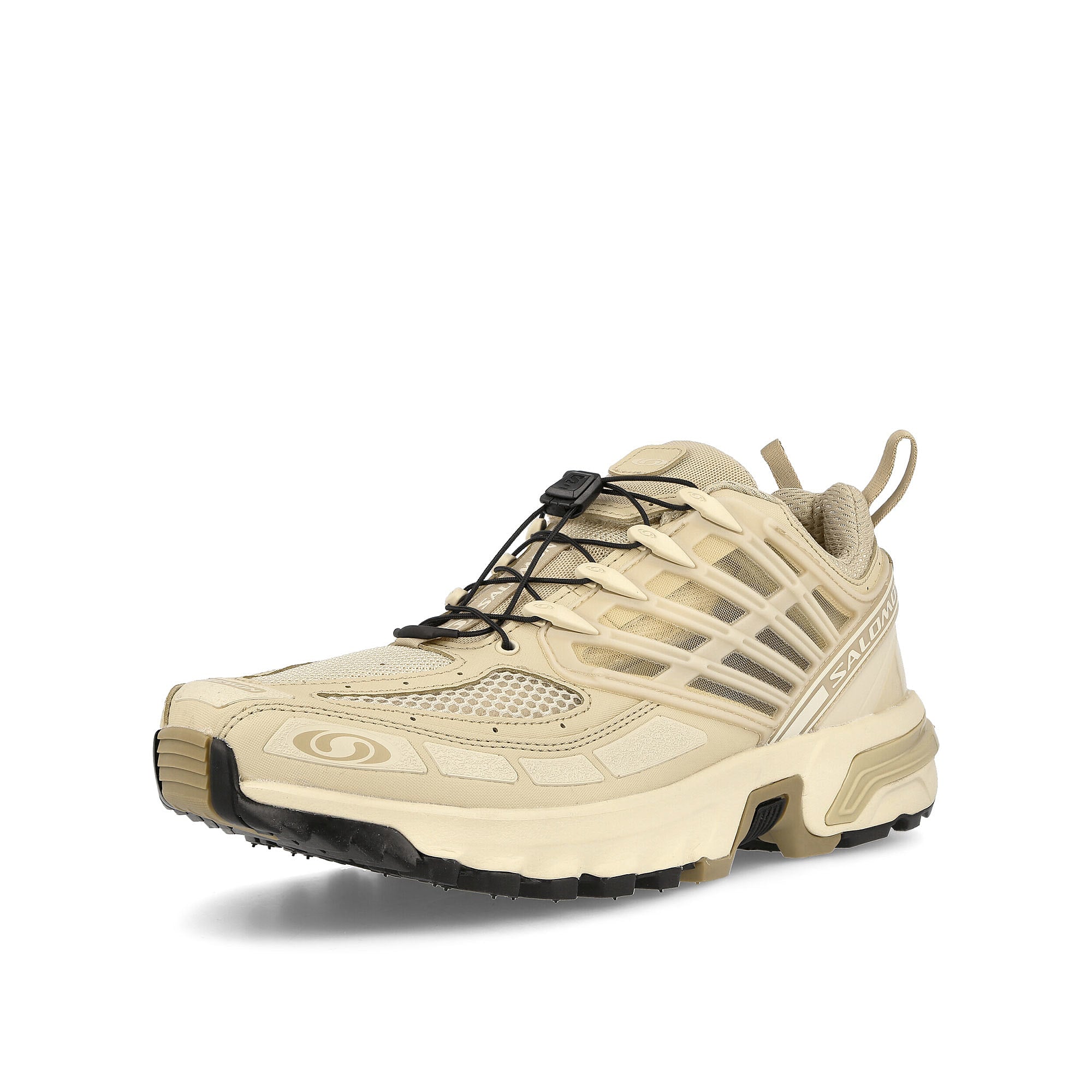 Salomon acs pro advanced Safari / Kelp / Blea Low Top Sneakers Close Up | Overkill