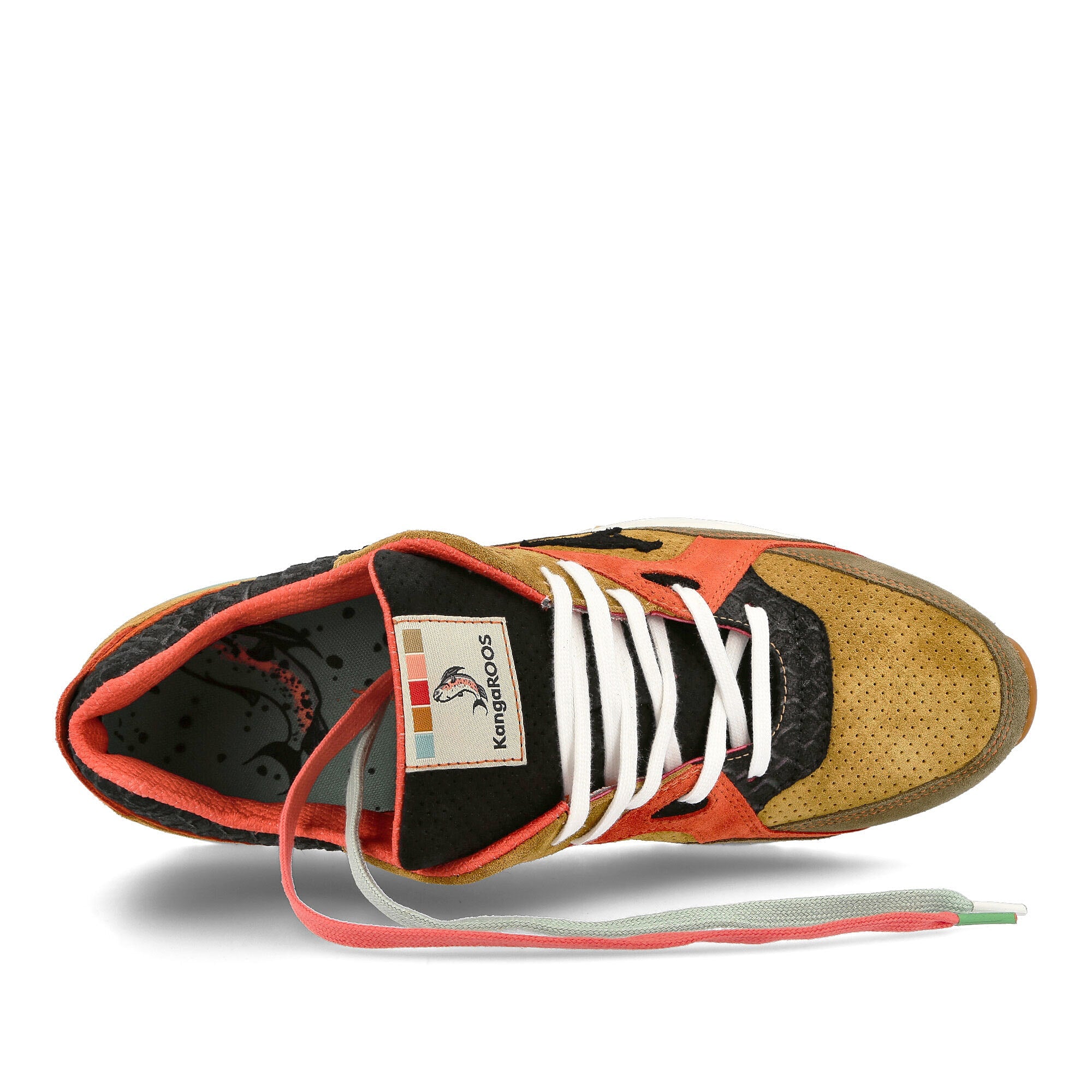KangaROOS Bisso x Max Loewe x KangaROOS ROOSunited Rainbow Trout Saddle Bron / Jet Black Detail view 1 | Overkill