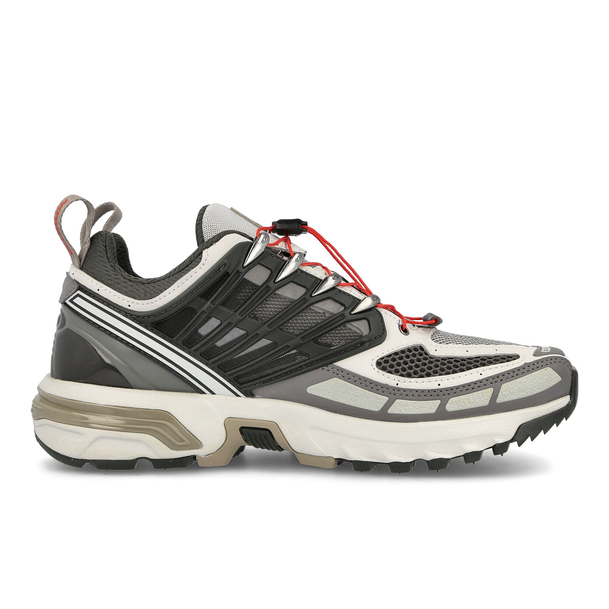 Salomon ACS Pro Peat-Beluga-Vintage Khaki Low Top Sneakers Silhouette | Overkill