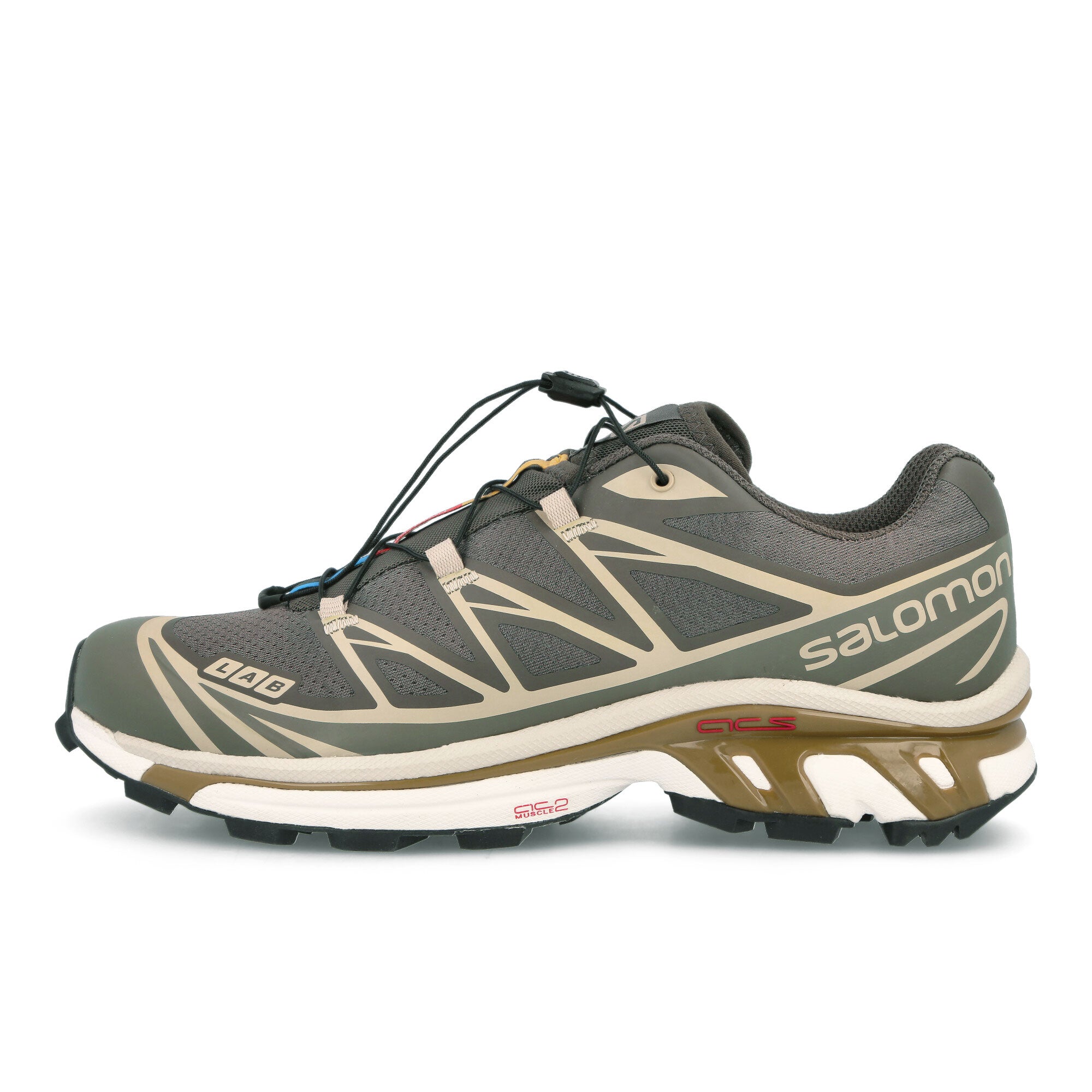 Salomon XT-6 Recut Beluga-Pewter-Dull Gold Sneakers 471362 | Overkill