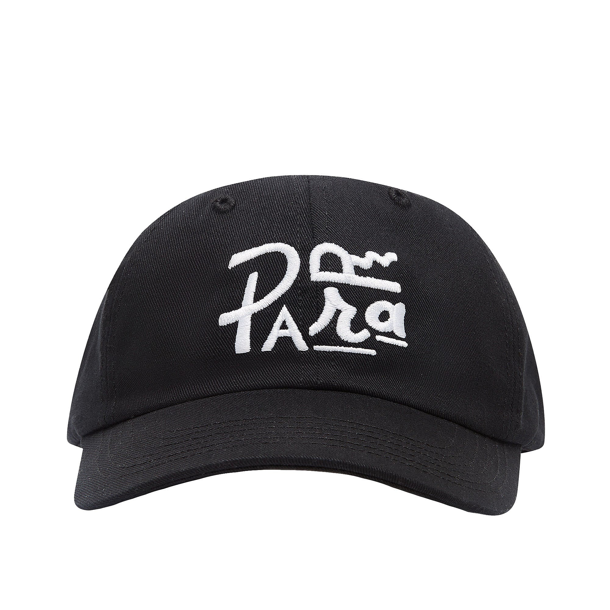 Parra Fonted 6 Panel Hat Black Caps Close-up | Overkill