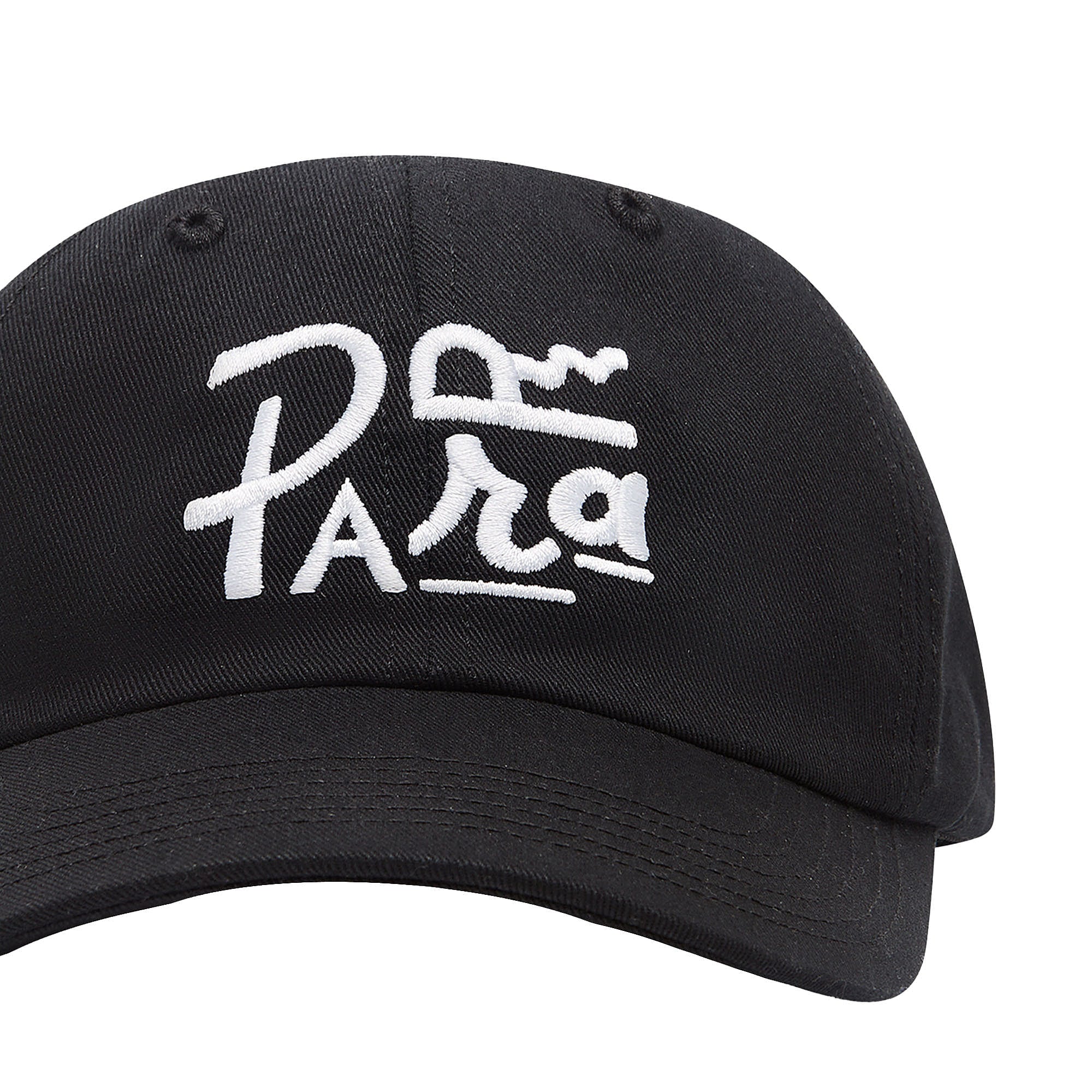 Parra Fonted 6 Panel Hat Black Caps Detailfoto | Overkill