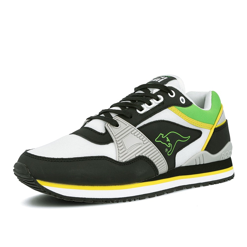 KangaROOS shield og Semi Grey-Jet Black Sneakers Close Up | Overkill