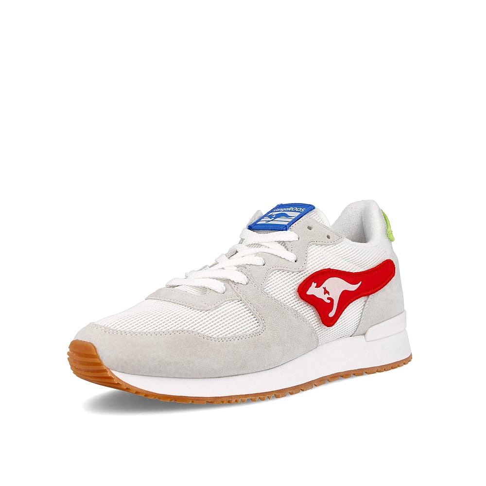 KangaROOS aussie velcro White Sneakers Close Up | Overkill