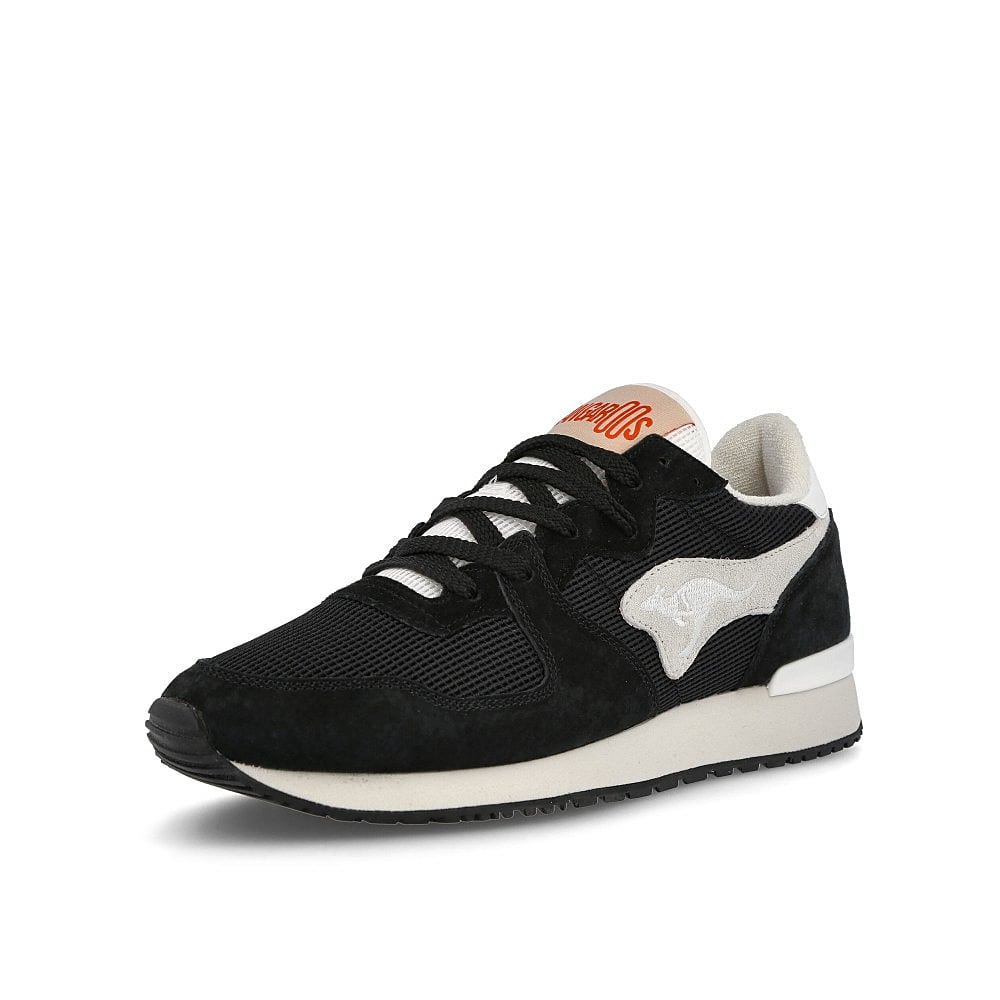 KangaROOS aussie yin & yang Jet Black Sneakers Close Up | Overkill