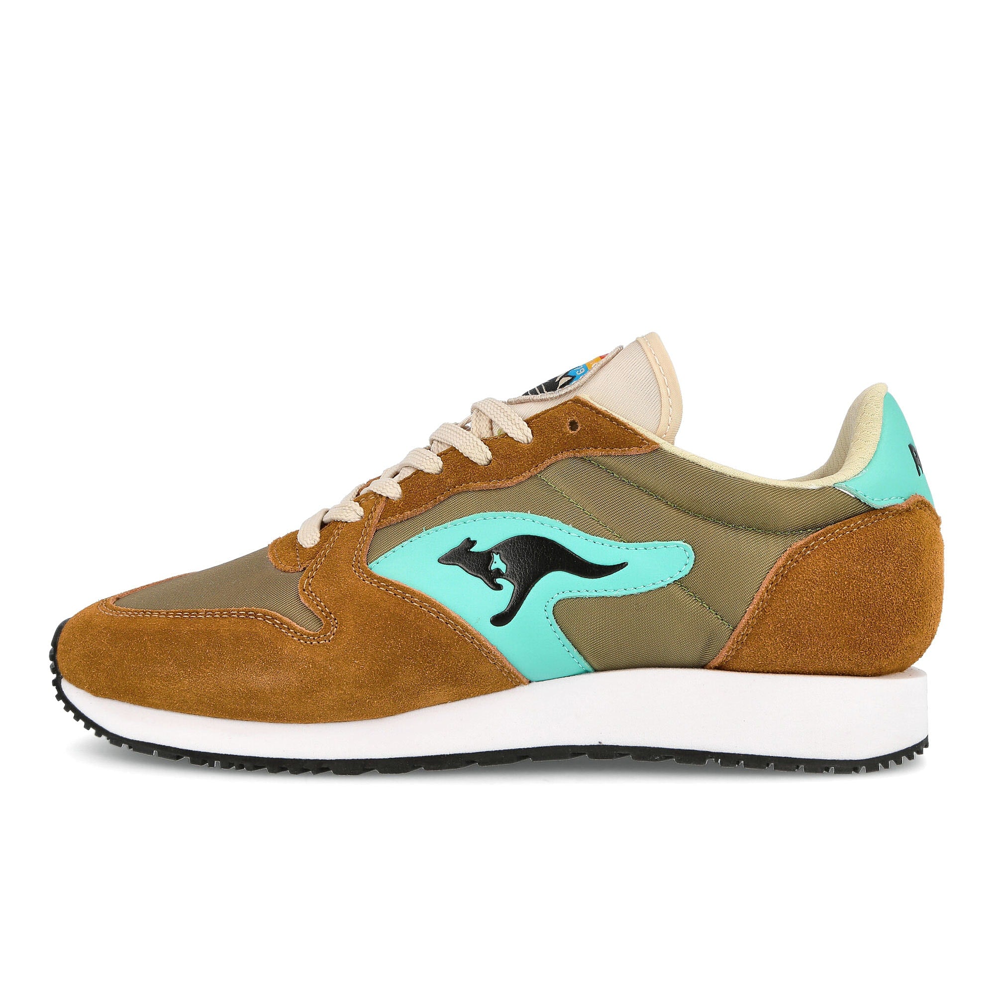 KangaROOS rally trail Saddle Brown-Green Sneakers 47286 000 3078 | Overkill