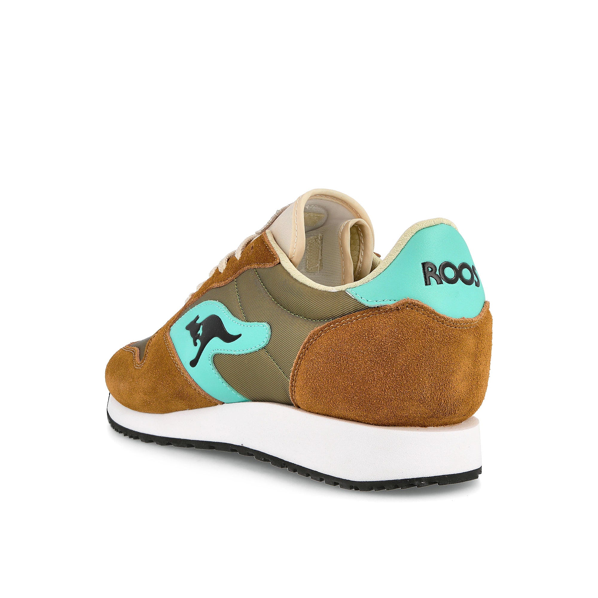 KangaROOS rally trail Saddle Brown-Green Sneakers Material | Overkill