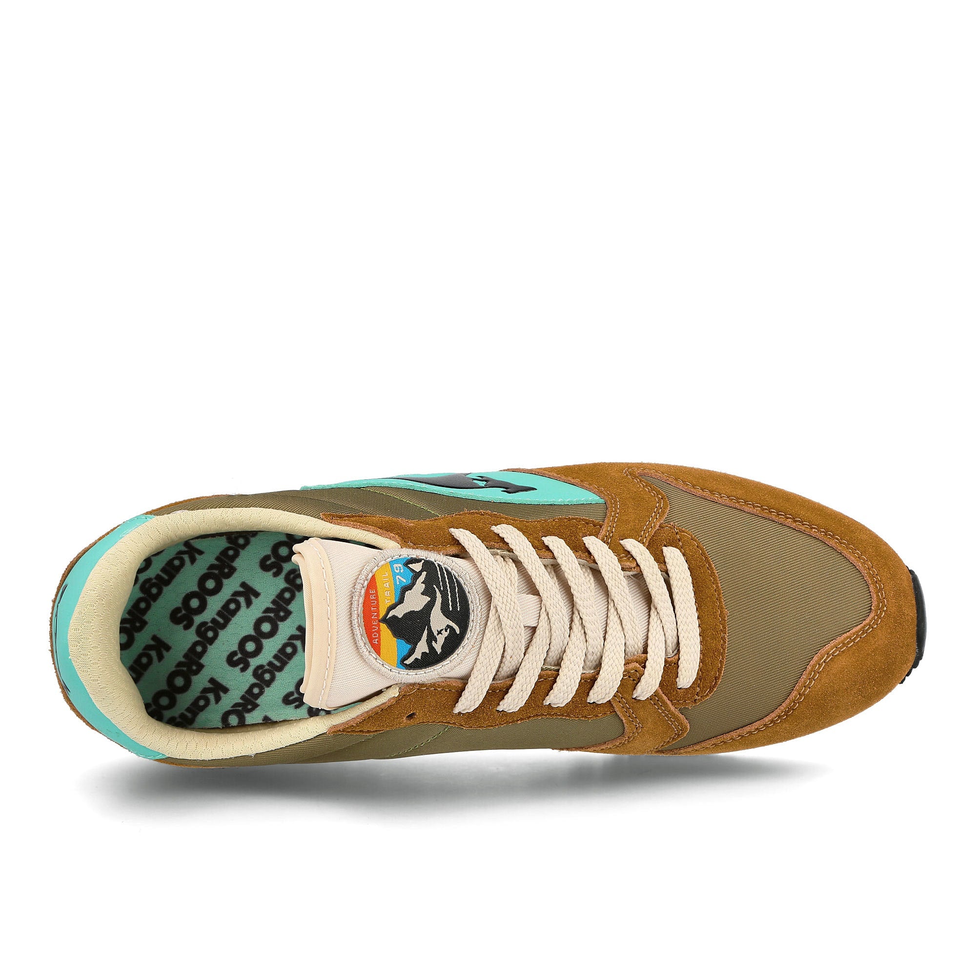 KangaROOS rally trail Saddle Brown-Green Sneakers Detailfoto | Overkill