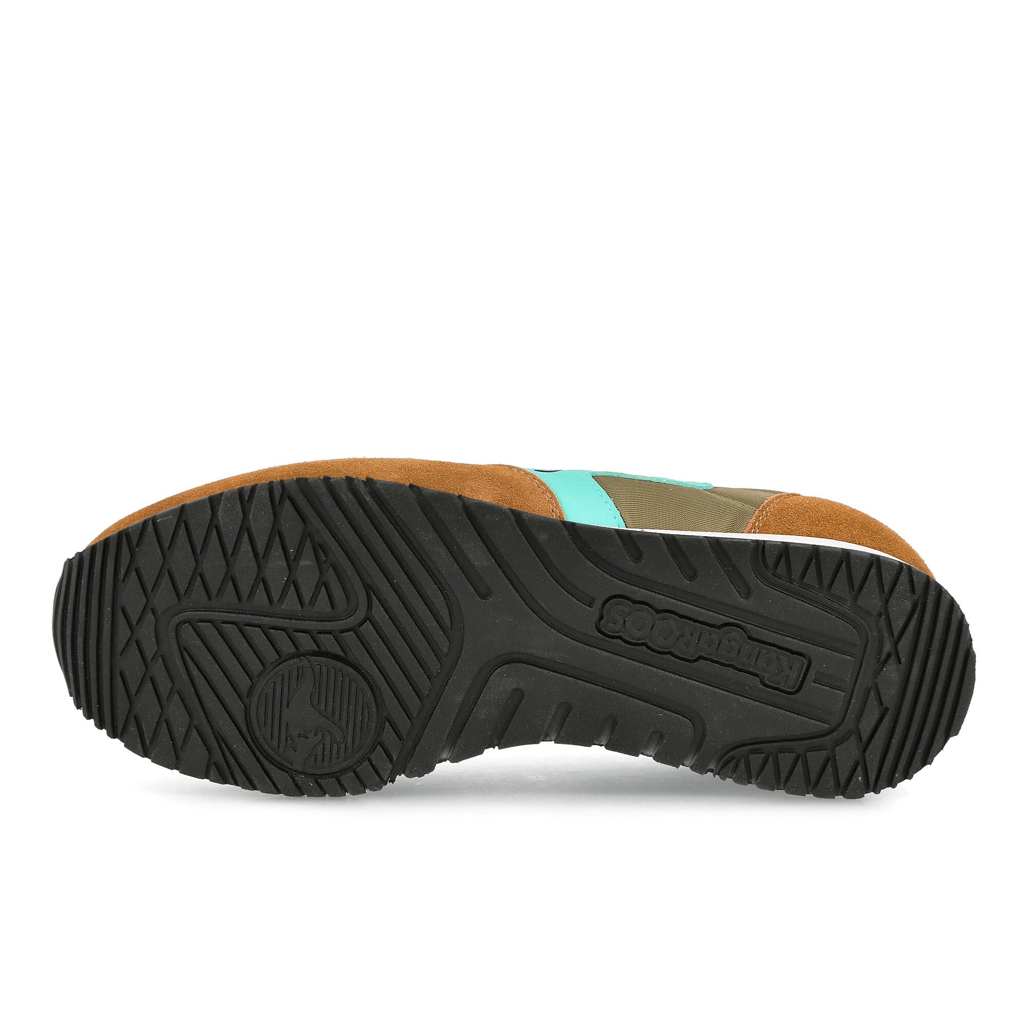 KangaROOS rally trail Saddle Brown-Green Sneakers Detail View 1 | Overkill