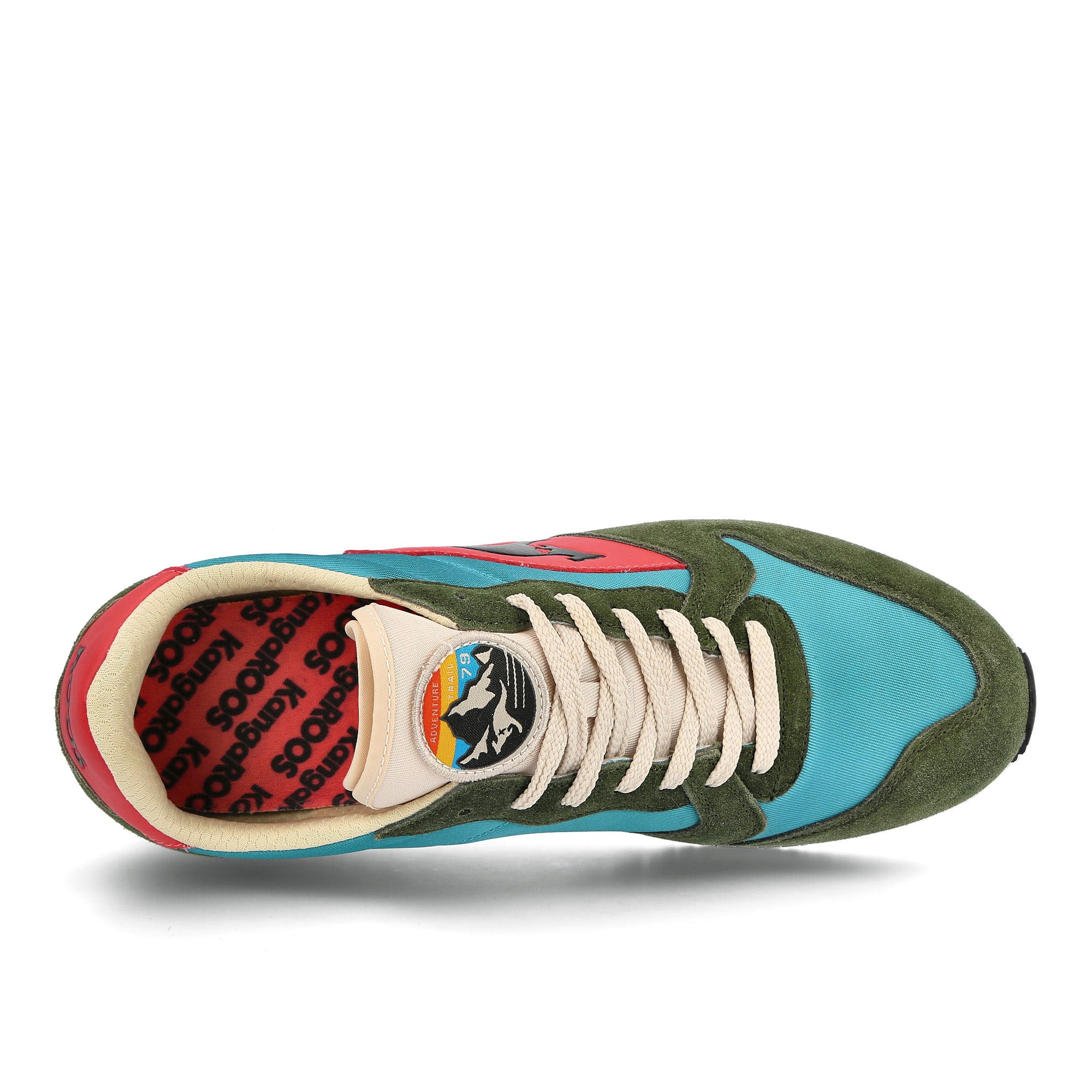 KangaROOS rally trail Olive-Midnight Blue Sneakers Detailfoto | Overkill