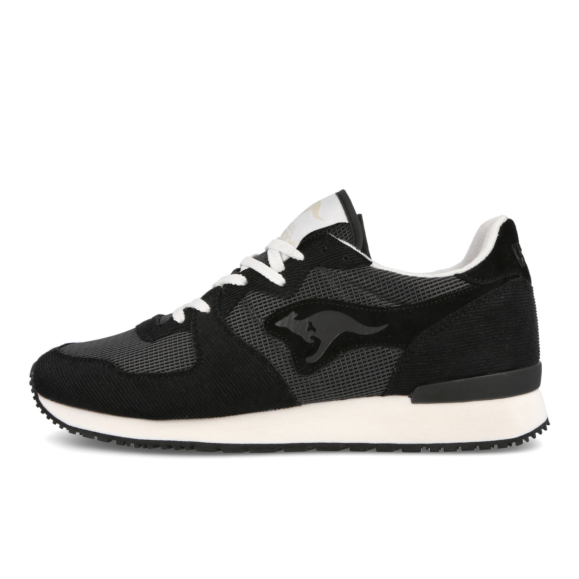 KangaROOS aussie micro cord Jet Black-Steel Grey Sneakers 47288 000 5003 | Overkill