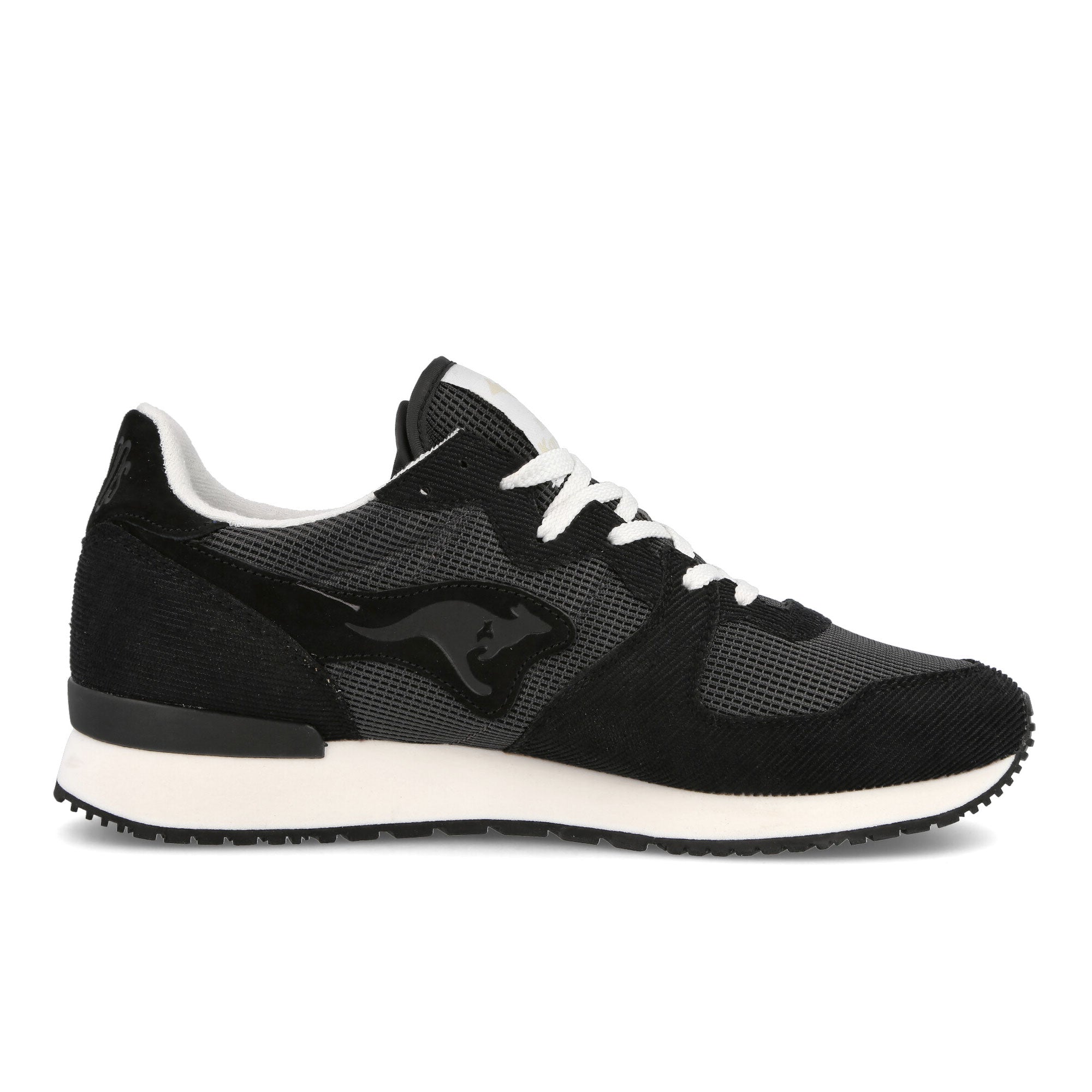 KangaROOS aussie micro cord Jet Black-Steel Grey Sneakers Silhouette | Overkill