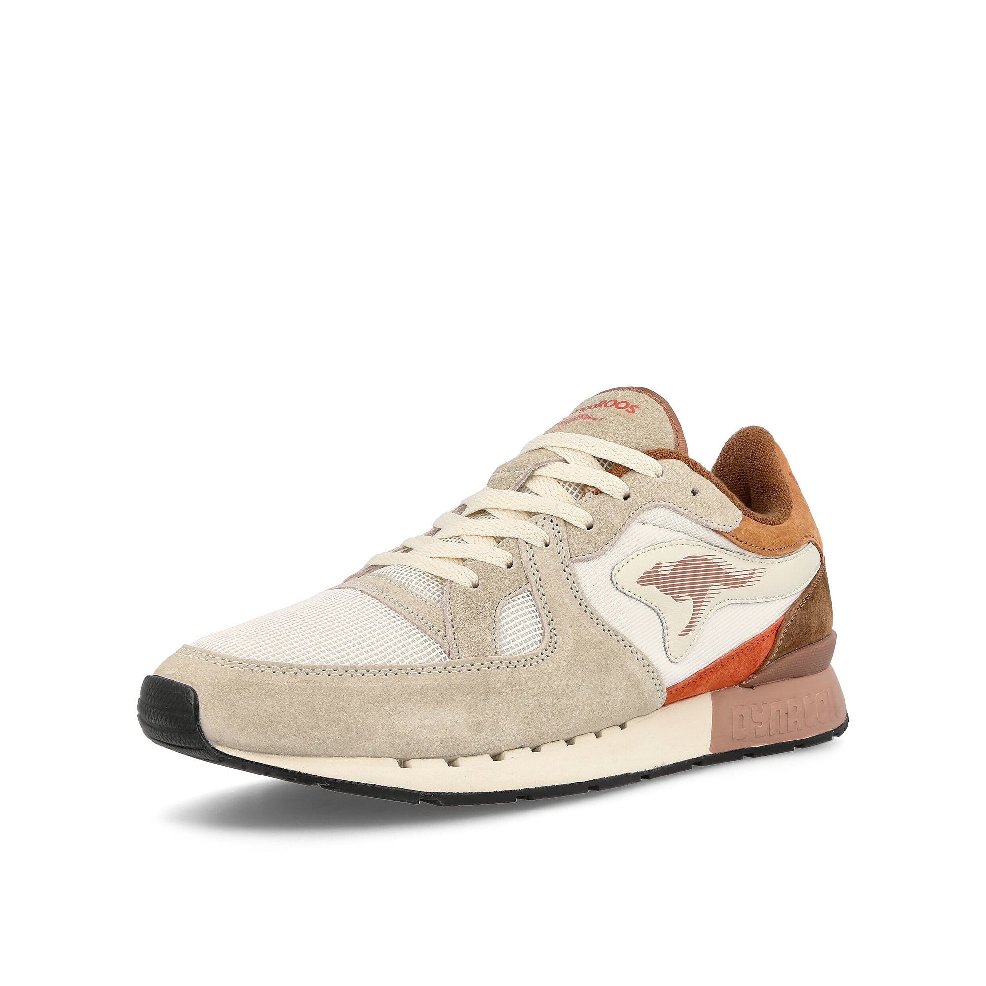 KangaROOS Coil R1 OG Pop Cream White-Peach Blush Low Top Sneakers Close Up | Overkill