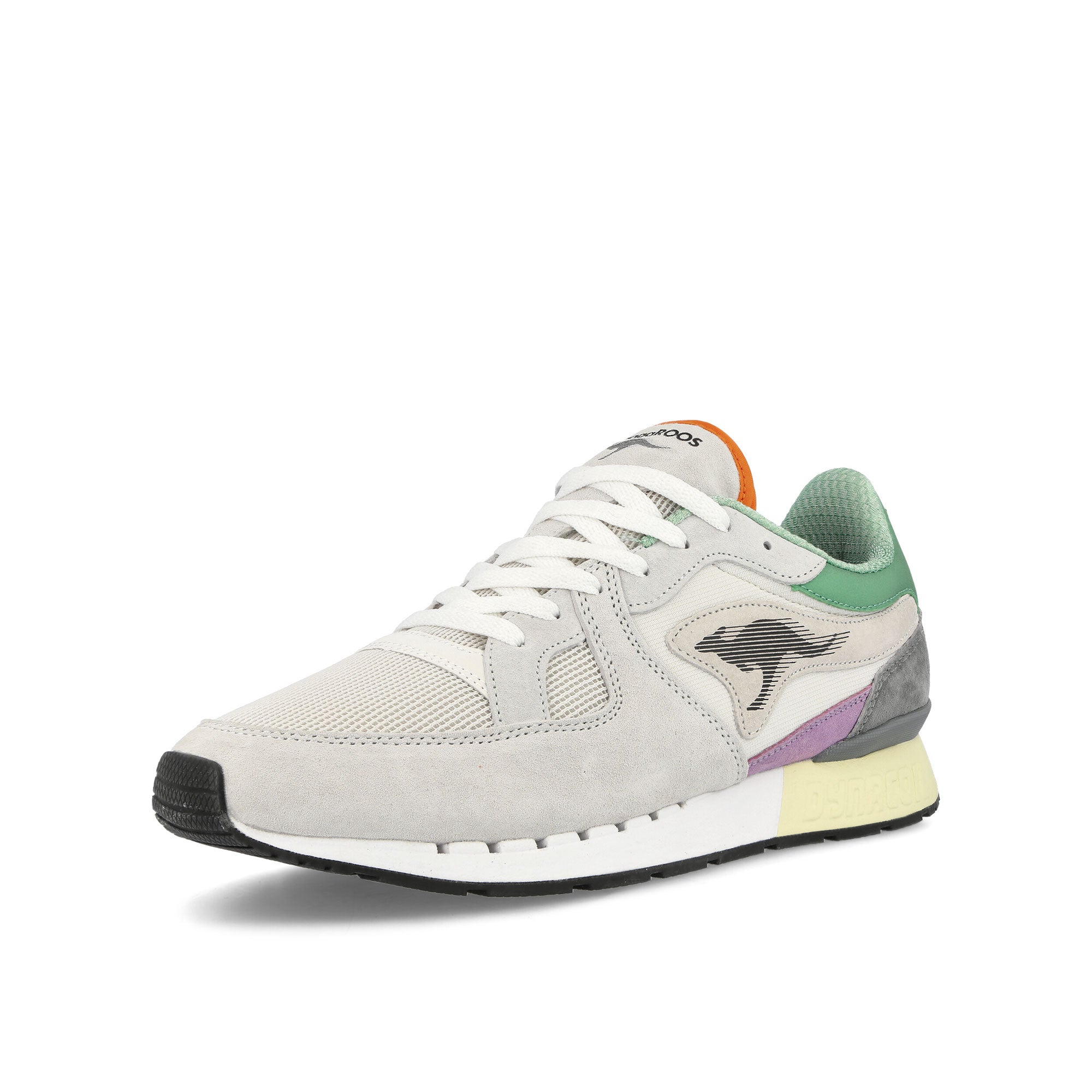 KangaROOS Coil R1 OG Pop Off White-Ocean Low Top Sneakers Close Up | Overkill