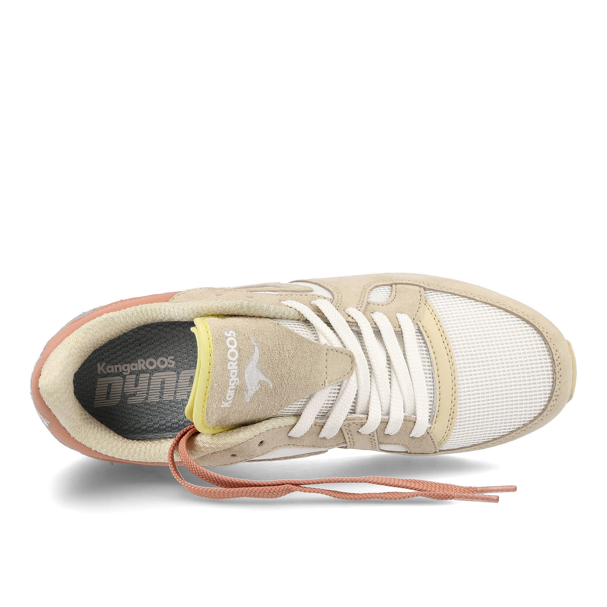 KangaROOS coil-r1 og pop Off White-Peach Sneakers Detailfoto | Overkill
