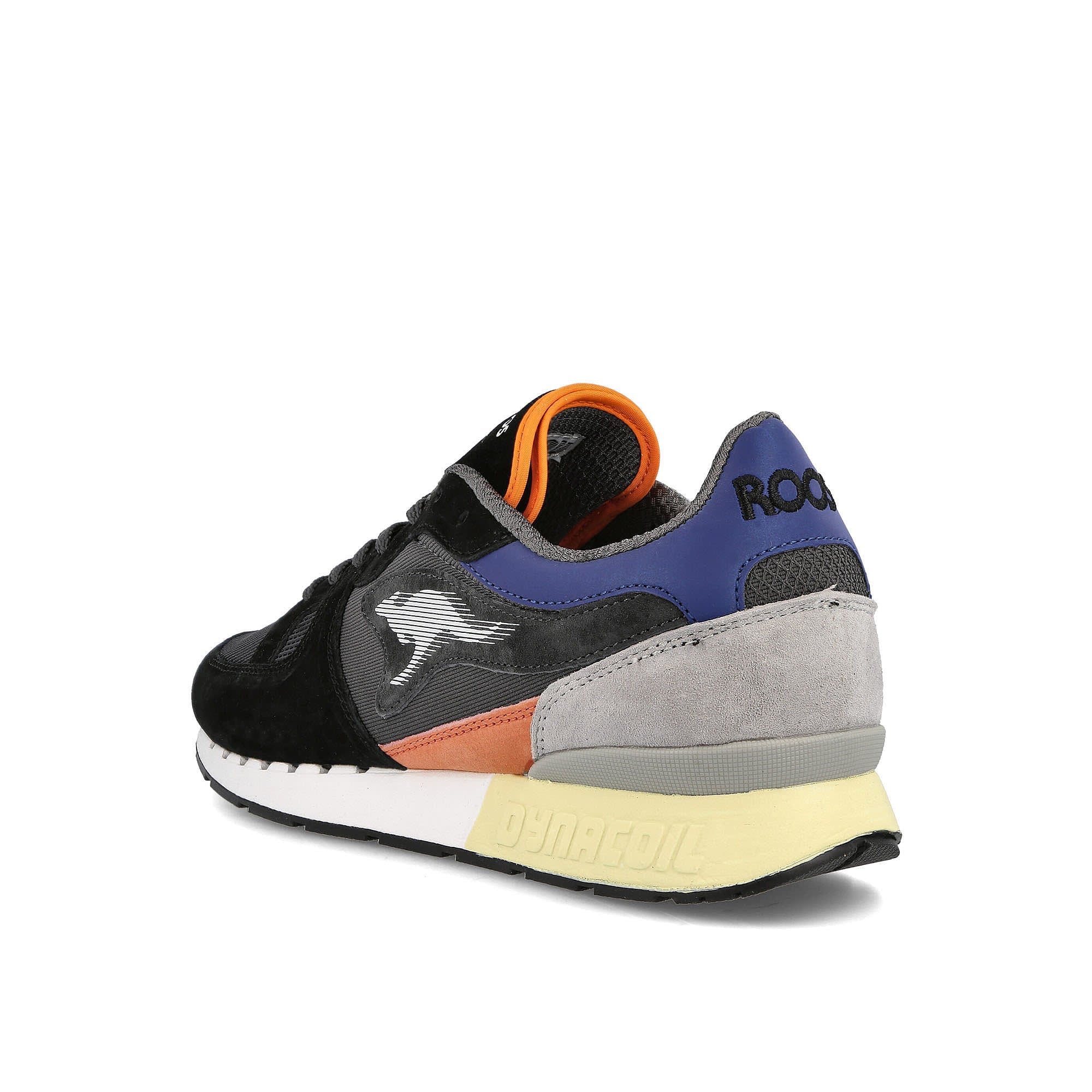 KangaROOS coil-r1 og pop Jet Black-Faded Blue Sneakers Material | Overkill