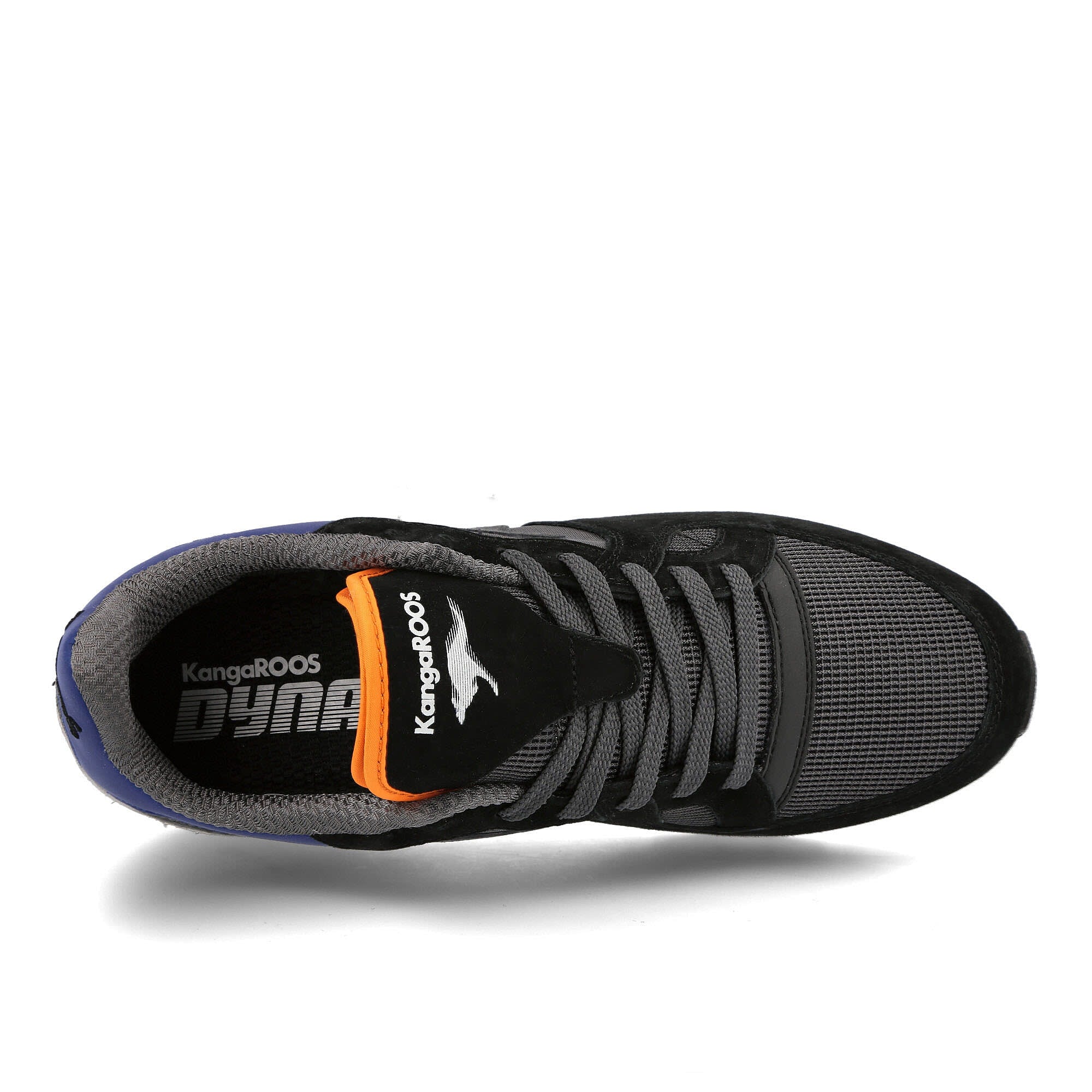 KangaROOS coil-r1 og pop Jet Black-Faded Blue Sneakers Detailfoto | Overkill