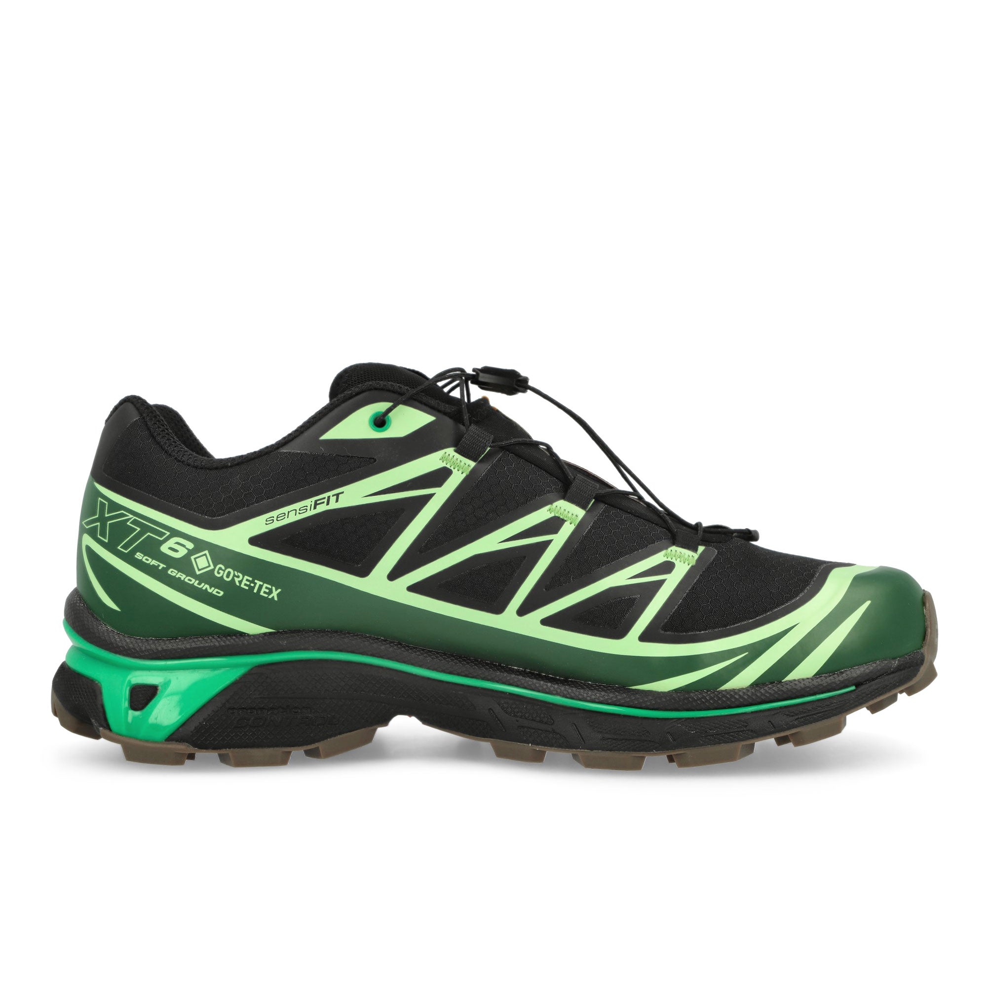 Salomon XT-6 GTX Black / Eden / Green Ash Low Top Sneakers Silhouette | Overkill