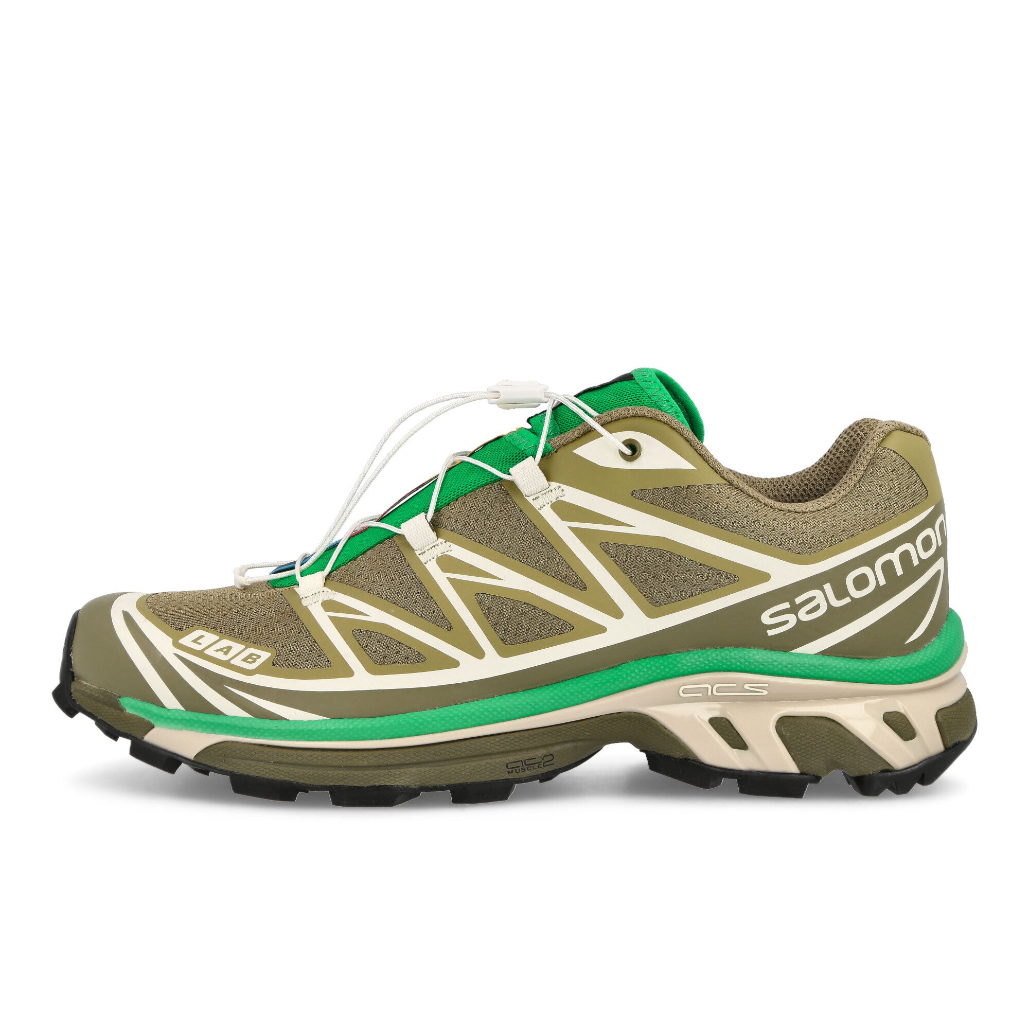 Salomon XT-6 Dried Herb / Deep Lichem Green / Bright Green Low Top Sneakers 472935 | Overkill