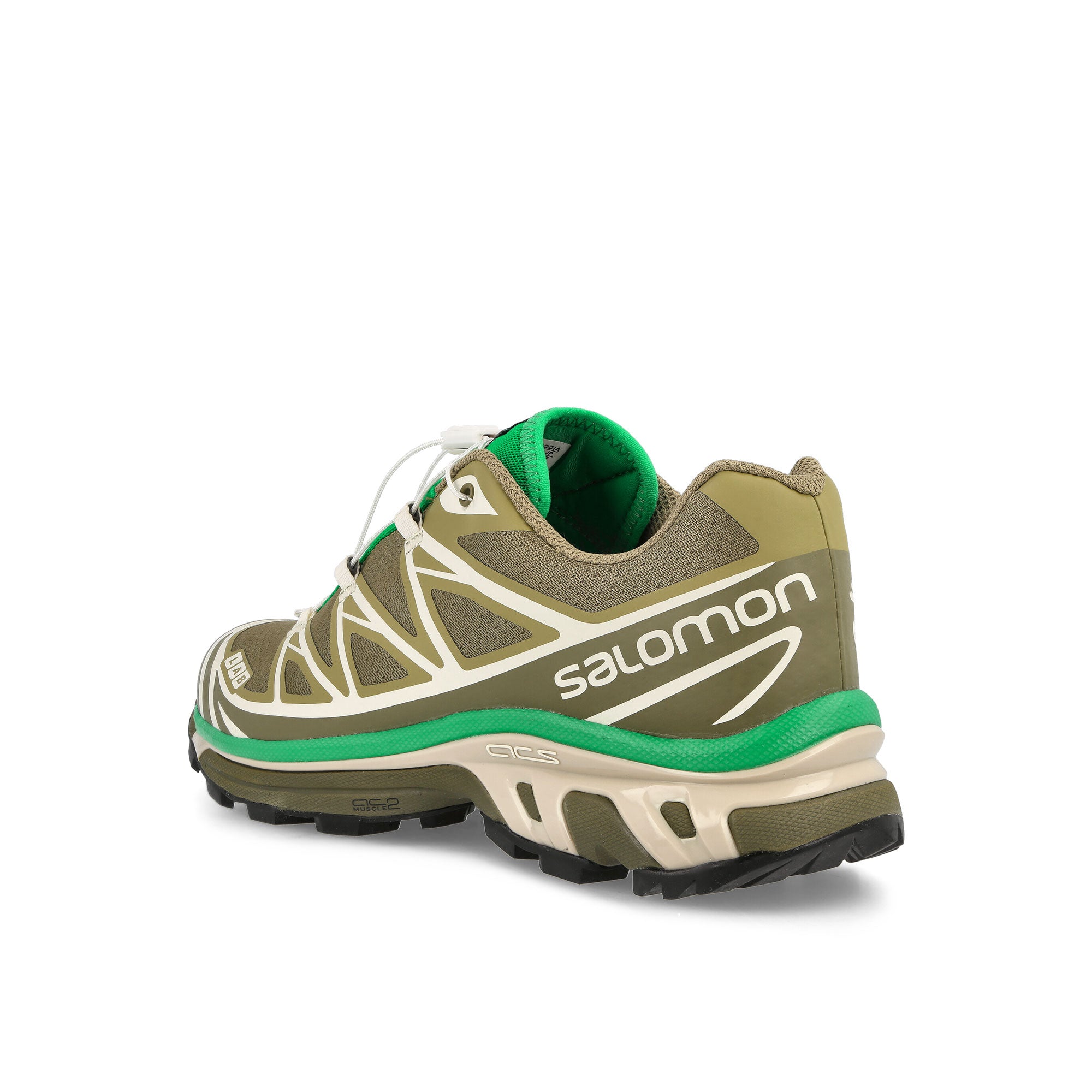 Salomon XT-6 Dried Herb / Deep Lichem Green / Bright Green Low Top Sneakers Material | Overkill