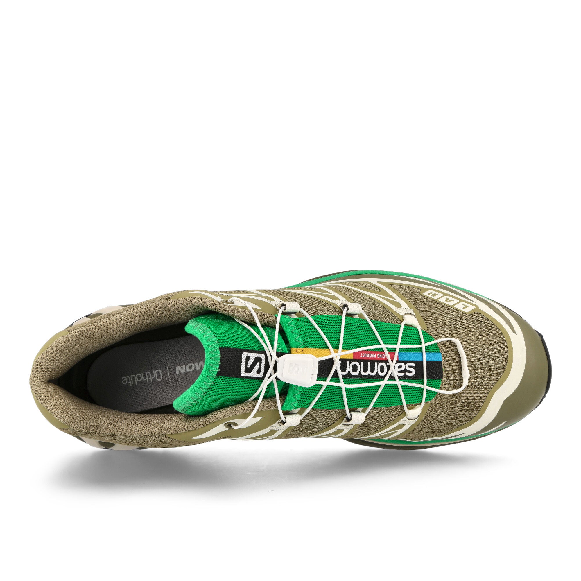 Salomon XT-6 Dried Herb / Deep Lichem Green / Bright Green Low Top Sneakers Detailfoto | Overkill