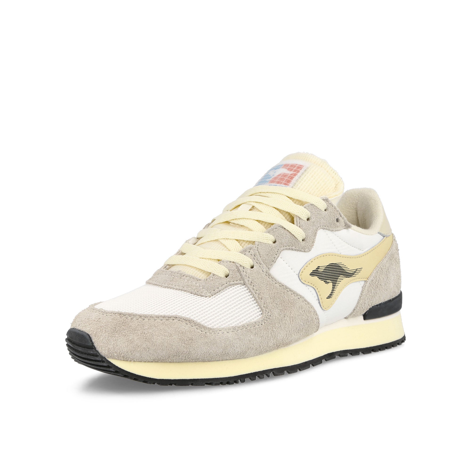 KangaROOS Aussi Mono Cream White Low Top Sneakers Close Up | Overkill