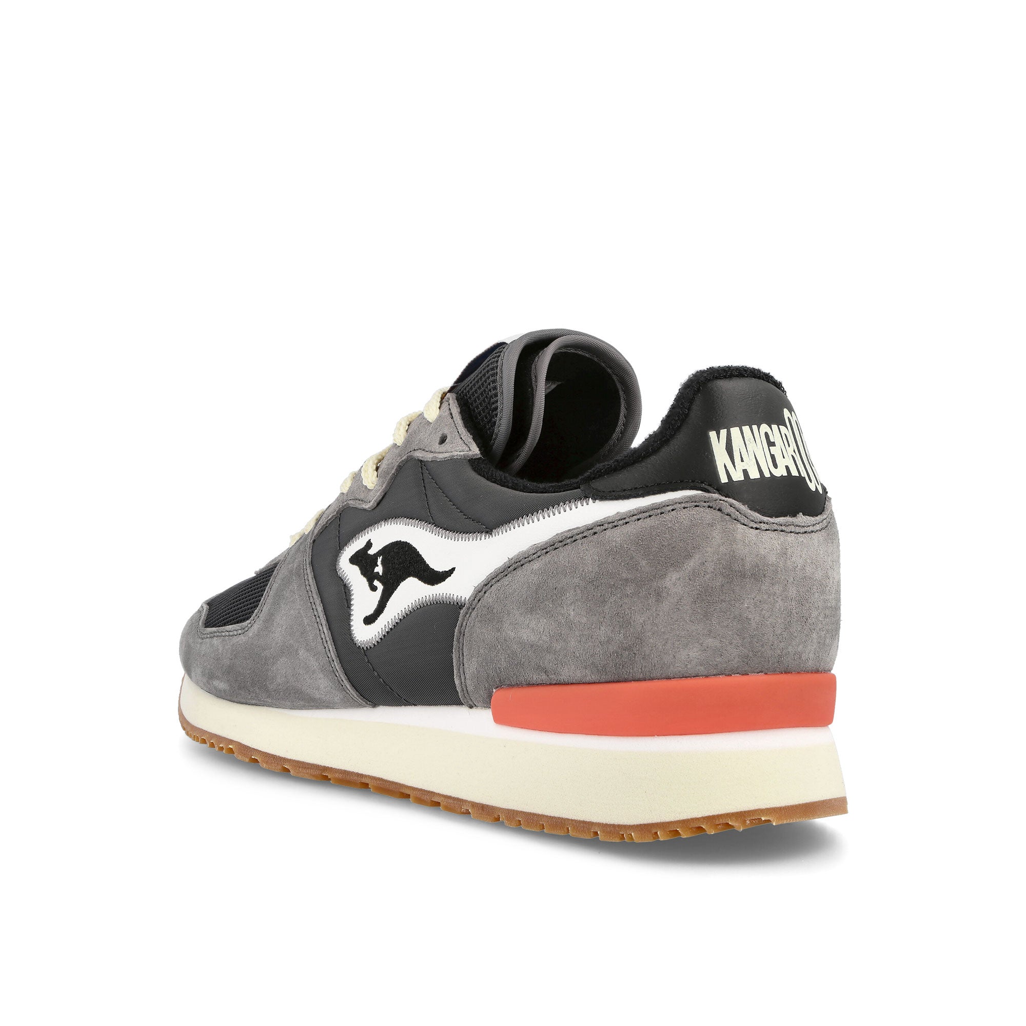 KangaROOS Aussie Neo Craft Jet Black-Steel Grey Low Top Sneakers Material | Overkill