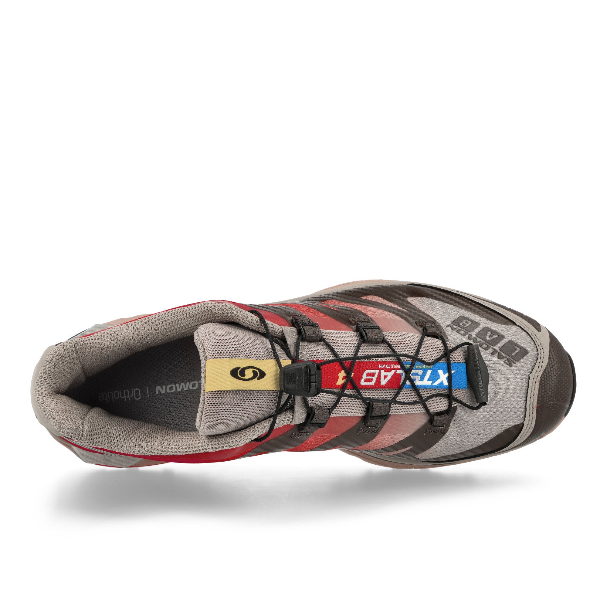 Salomon XT-4 OG Wren / Vintage Khaki / Aurora Red Low Top Sneakers Detailfoto | Overkill